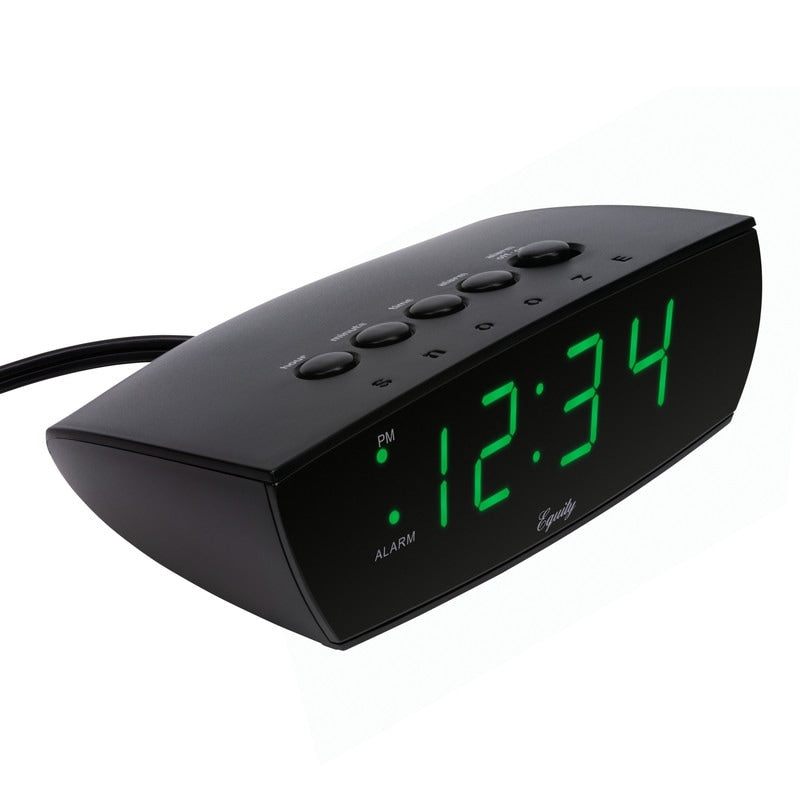 Equity by La Crosse 75902 Green LED 0.9 Inch Digital Alarm Clock