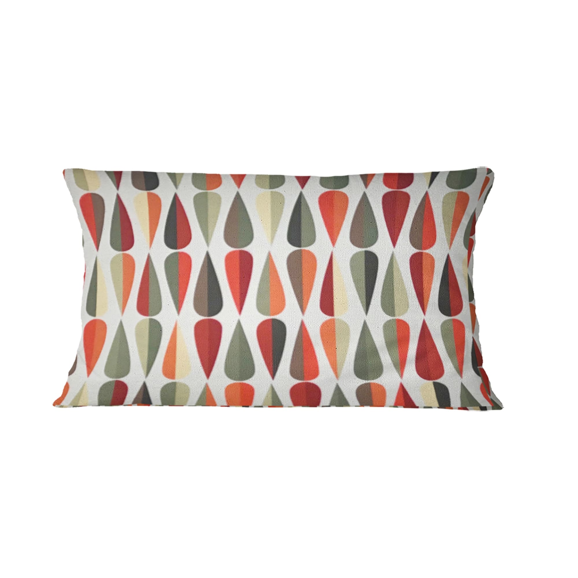 Designart 'Retro Abstract Drops IV' Mid-Century Modern Throw Pillow