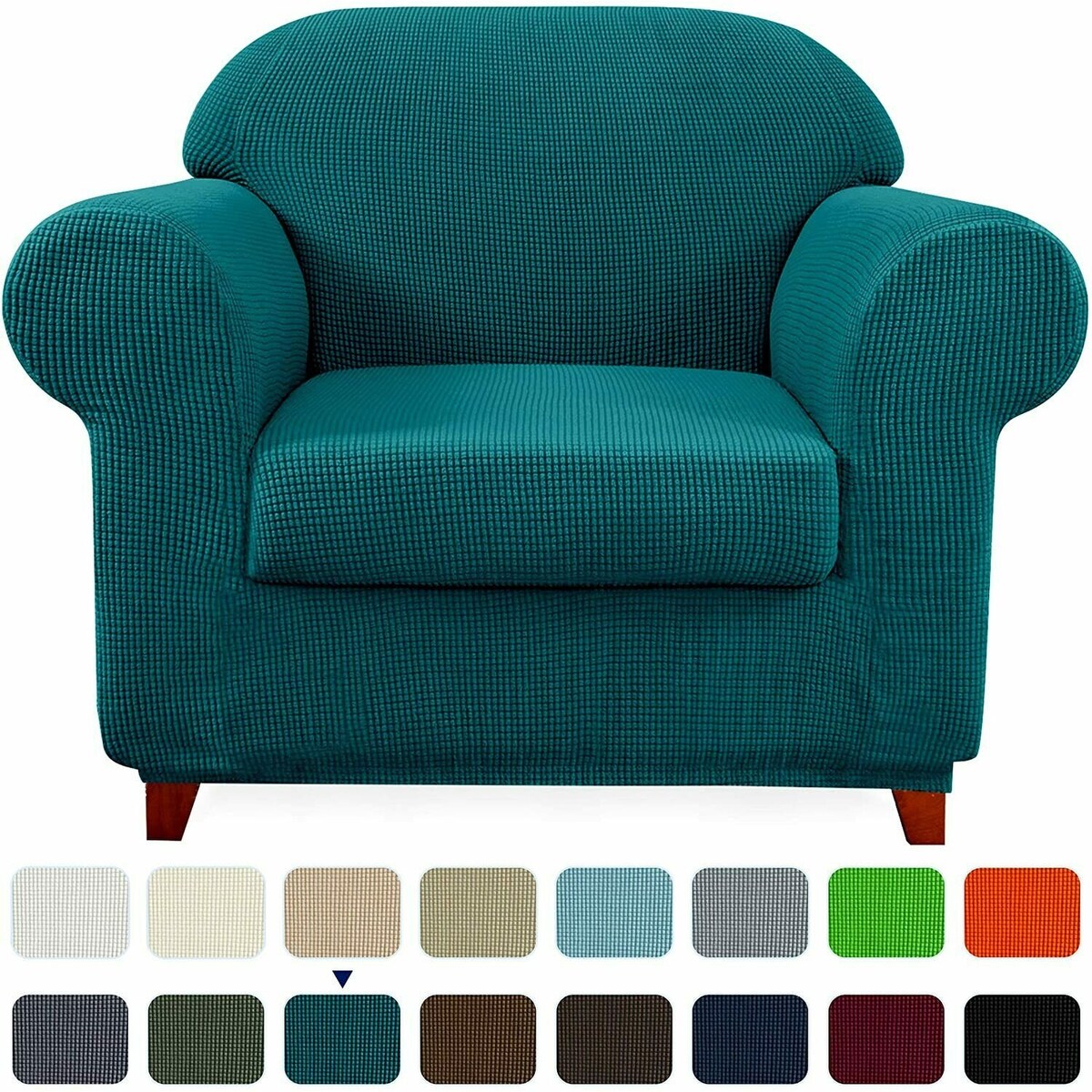 Subrtex 2 Piece Armchair Slipcover Stretch Spandex Furniture Protector