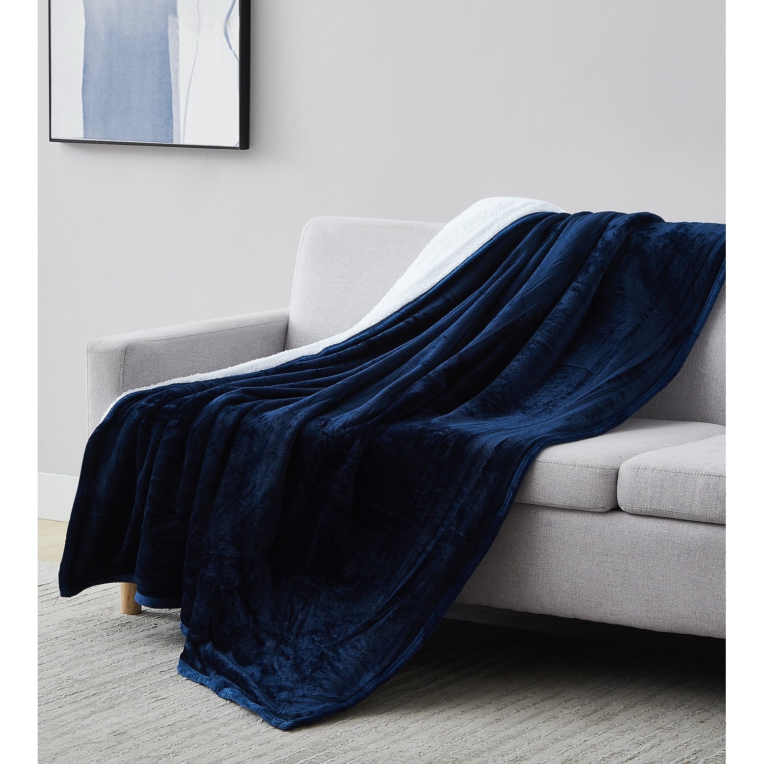 Southshore Fine Linens Reversible Sherpa Fleece Blanket