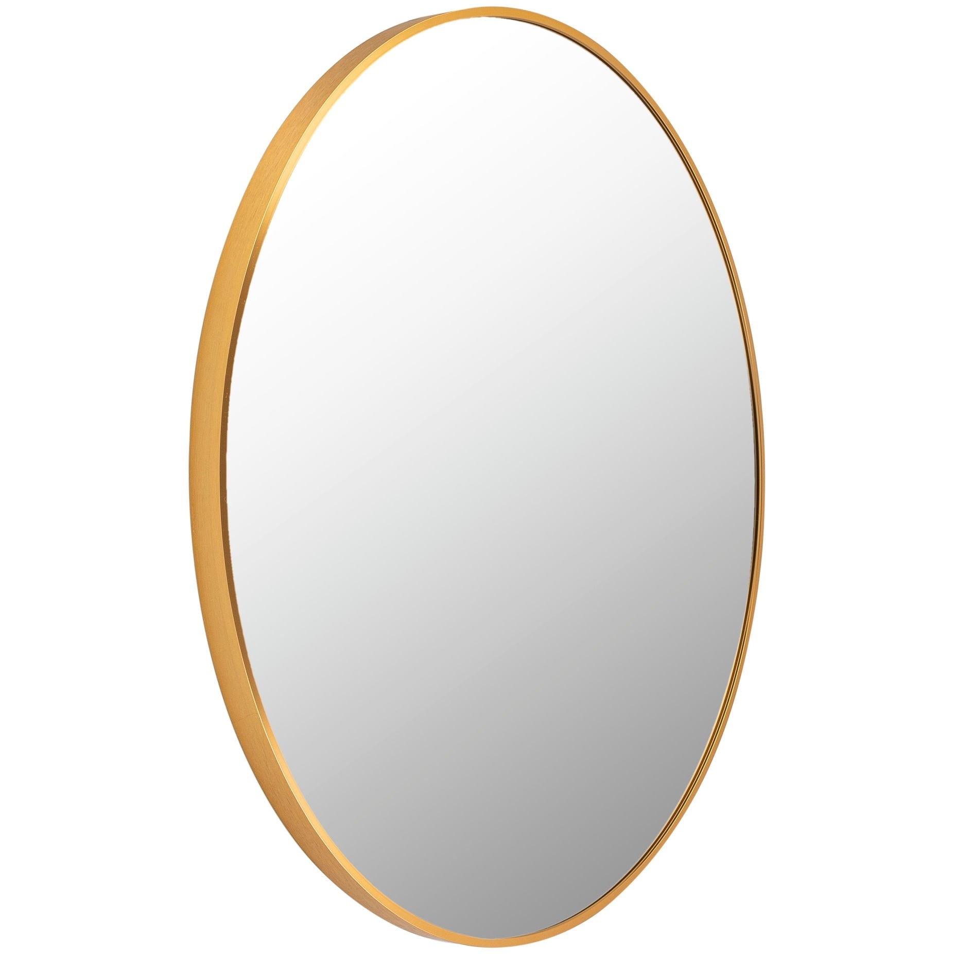 Livabliss Aranya Modern Aluminum Round Circle Accent Mirror