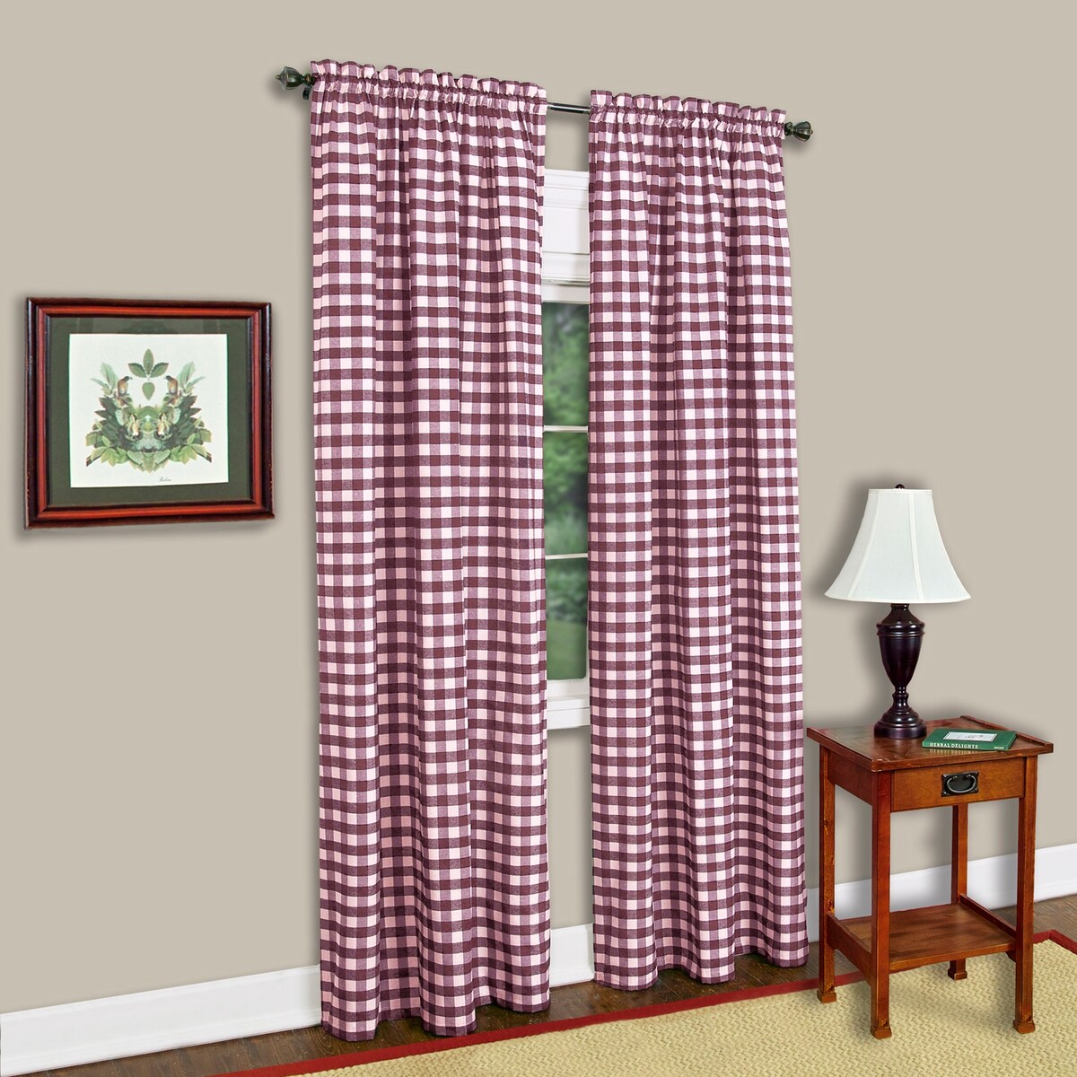 Achim Buffalo Checkered 63-inch Panel - 42 x 63