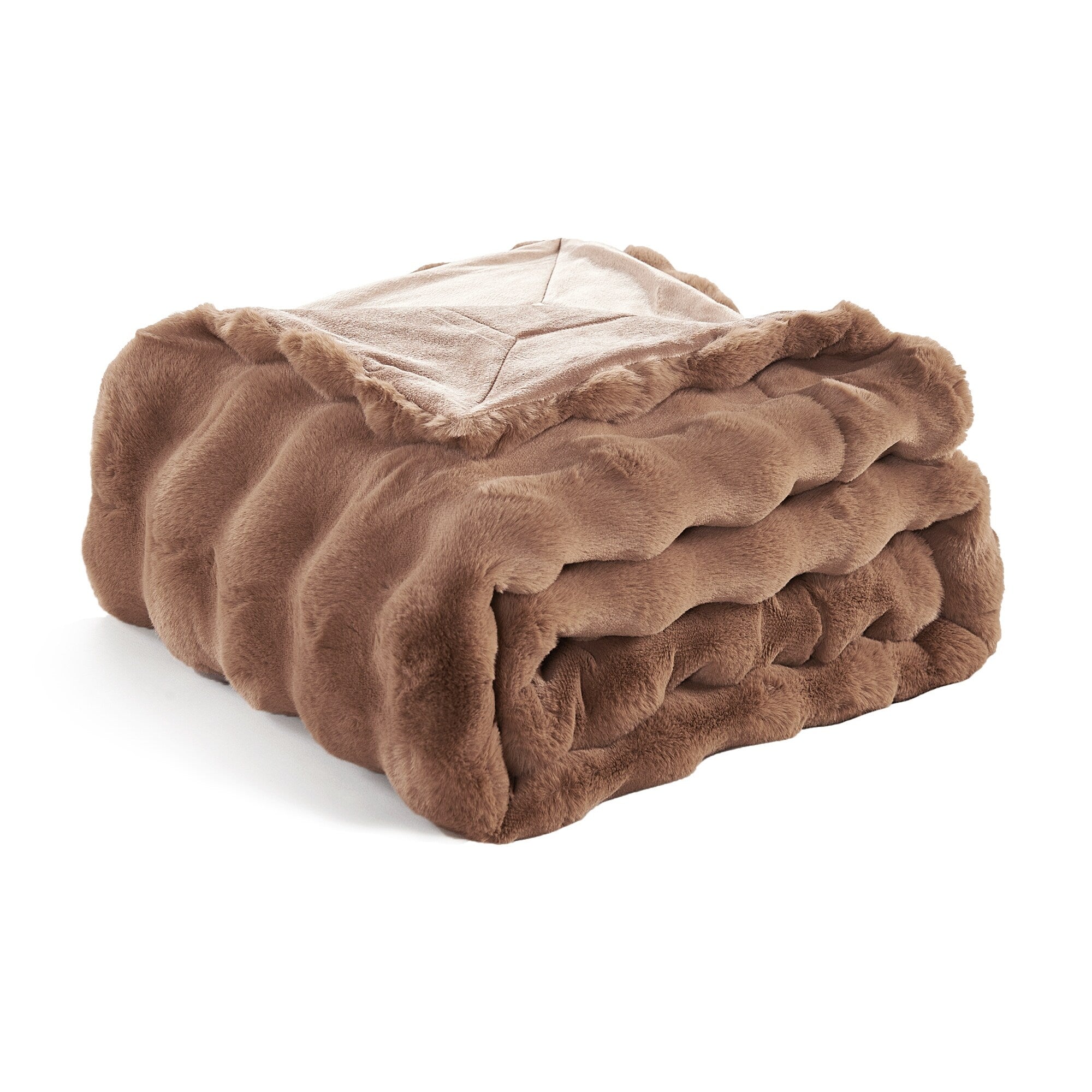 Home Soft Things Bubble Textured FauxFur Throw Cozy Soft Blankets