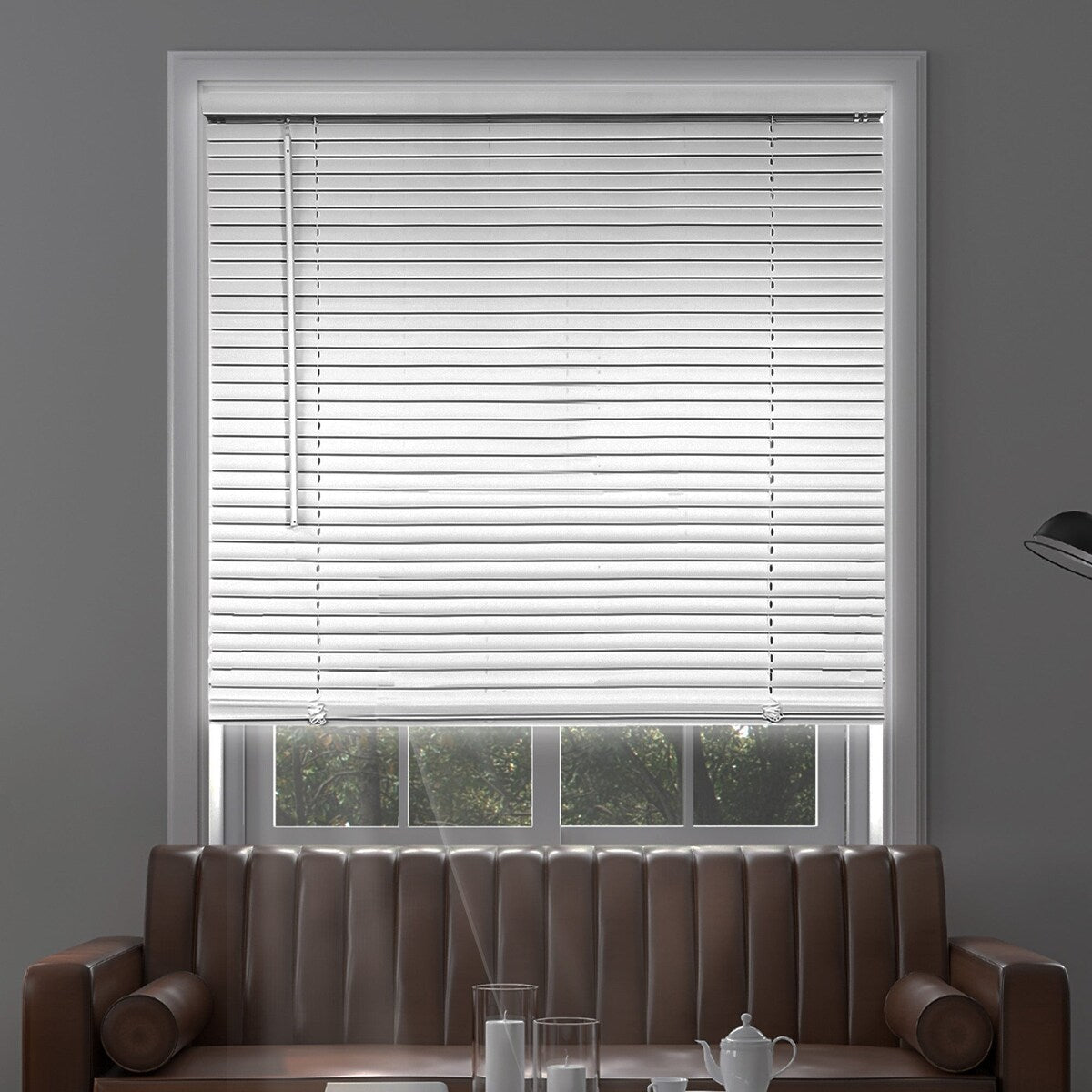 CHICOLOGY Cordless 1-Inch Vinyl Mini Blinds, Blackout