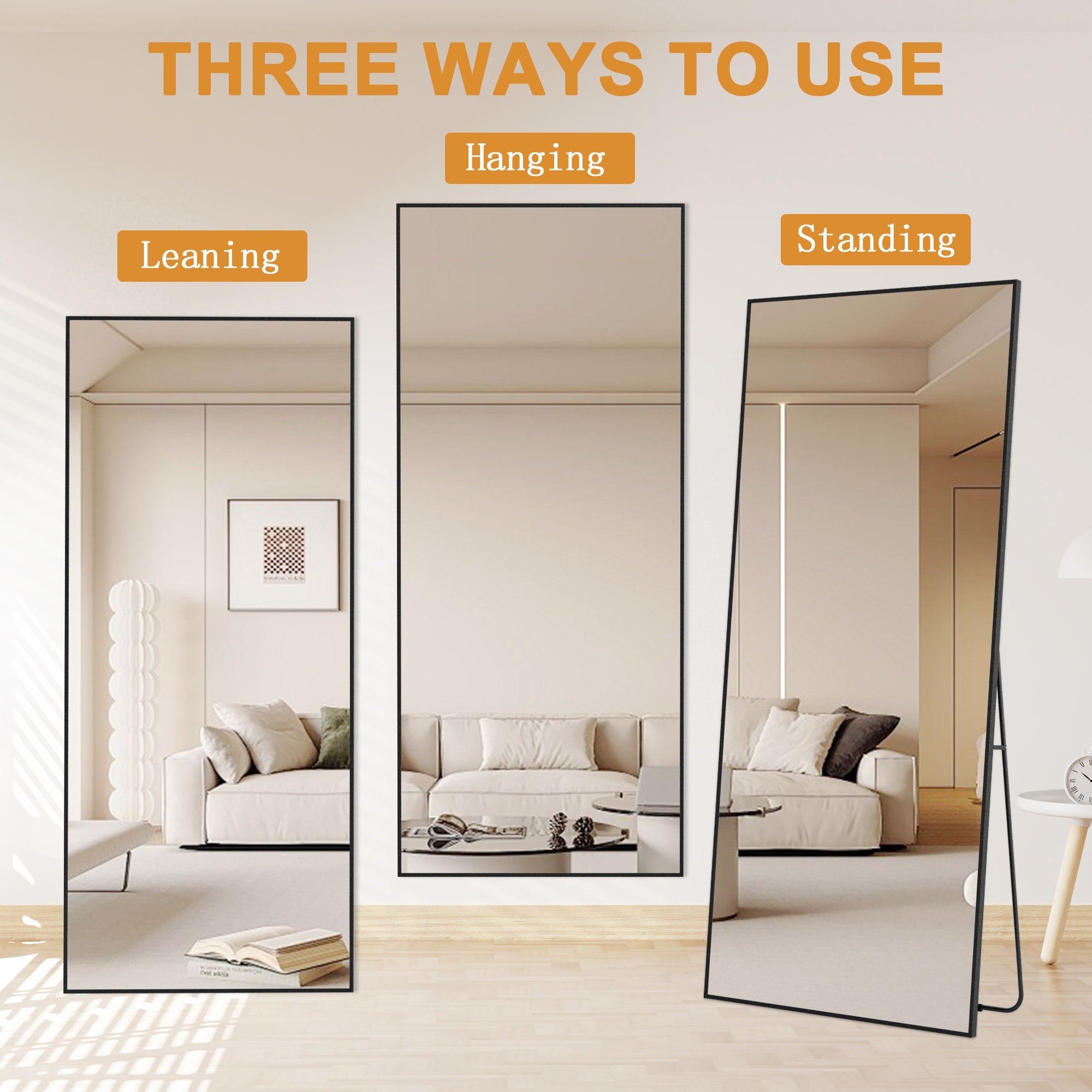 Modern Full Length Floor Mirror Freestanding Mirror