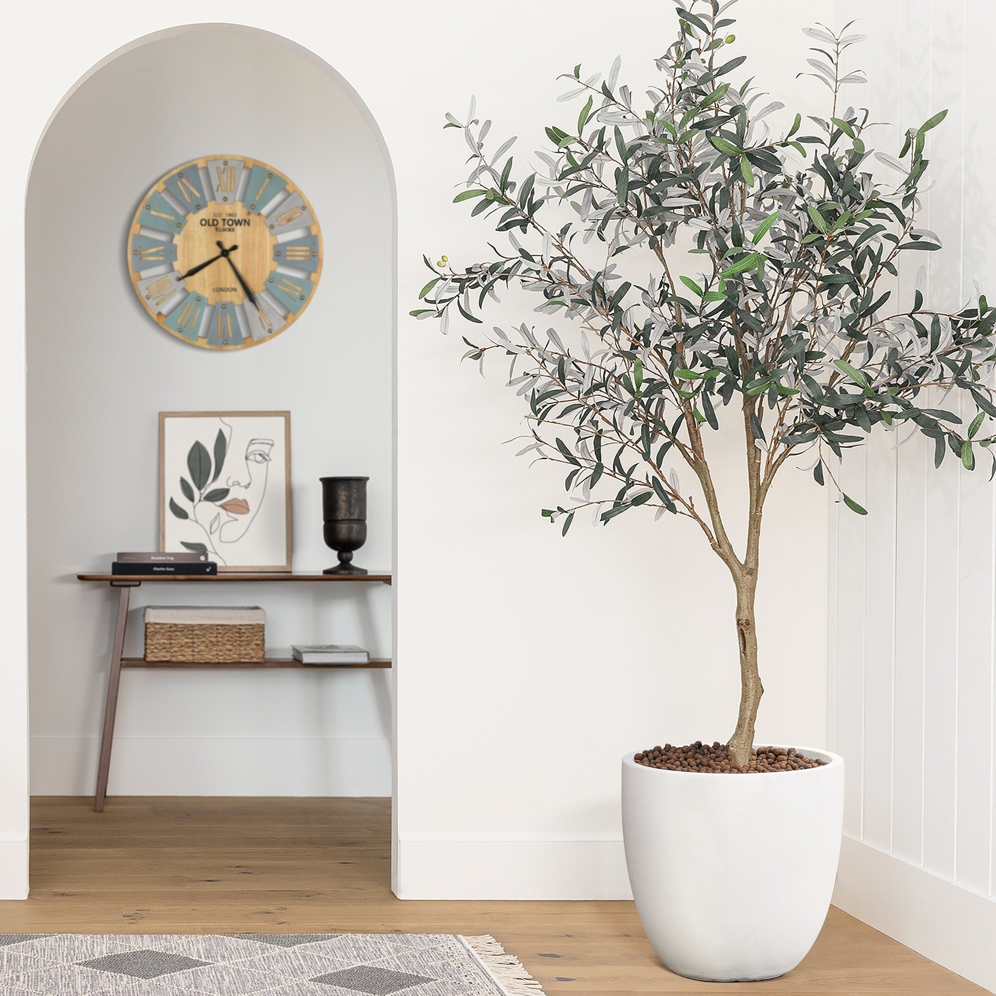 Tapered Round MgO Planter, Indoor and Outdoor