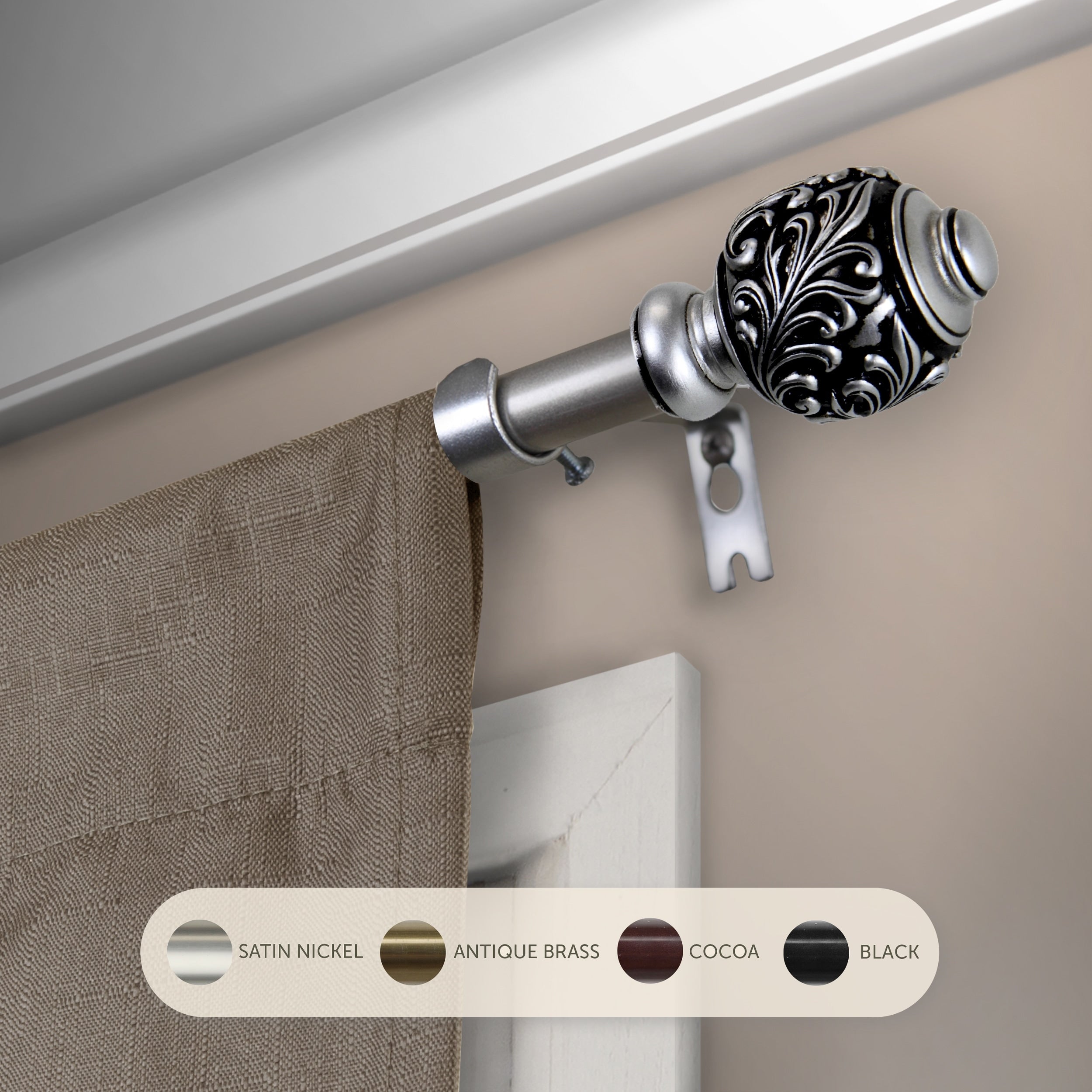 InStyleDesign Tova Adjustable Curtain Rod