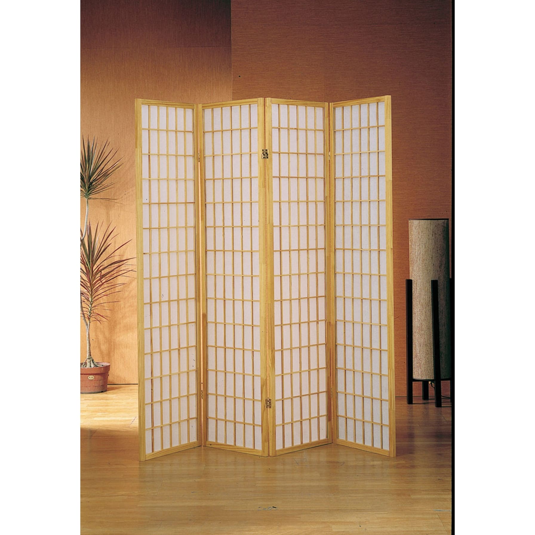 Multi Panel Natural Room Divider