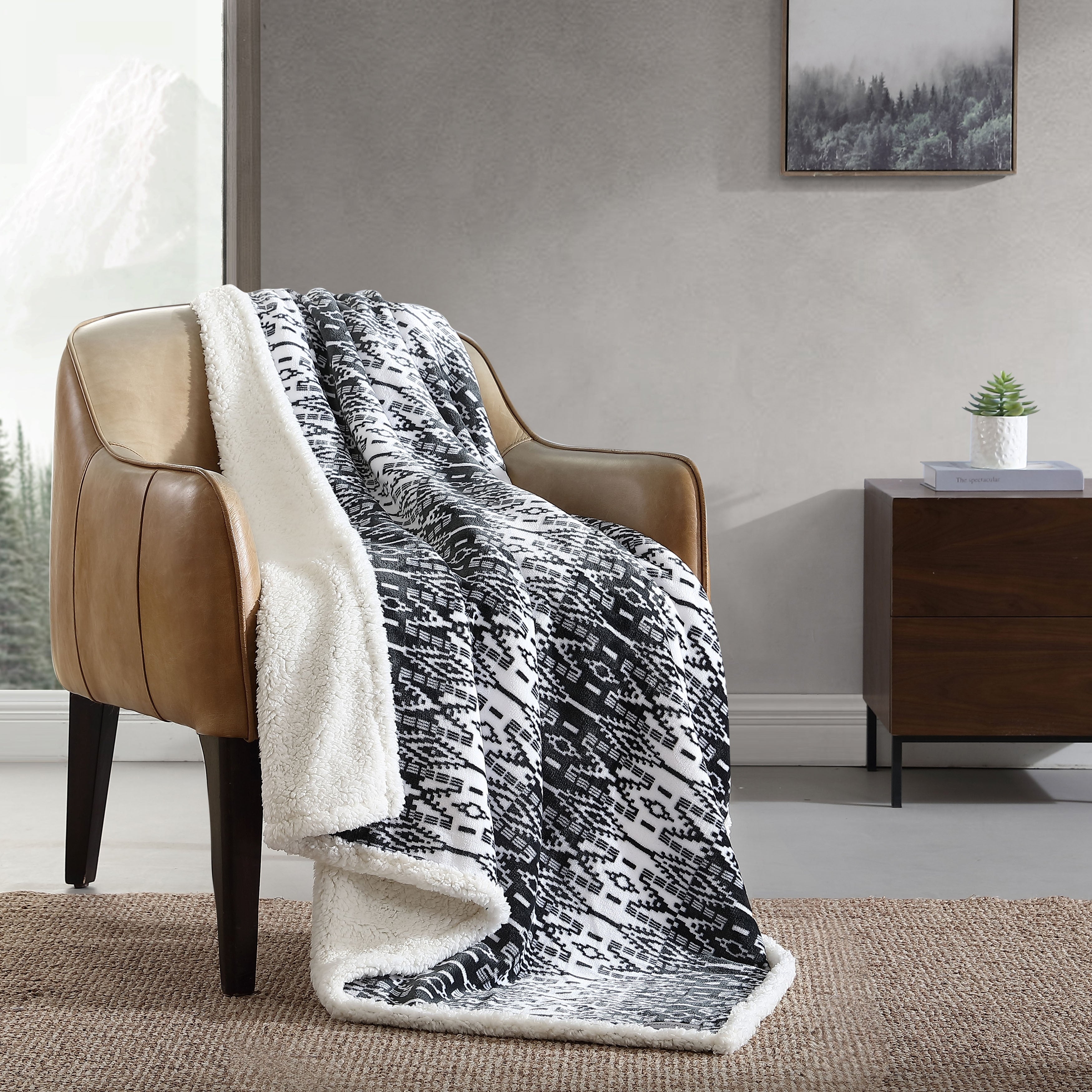 Eddie Bauer Ultra Plush Super Soft & Cozy- Reversible Throw Blankets