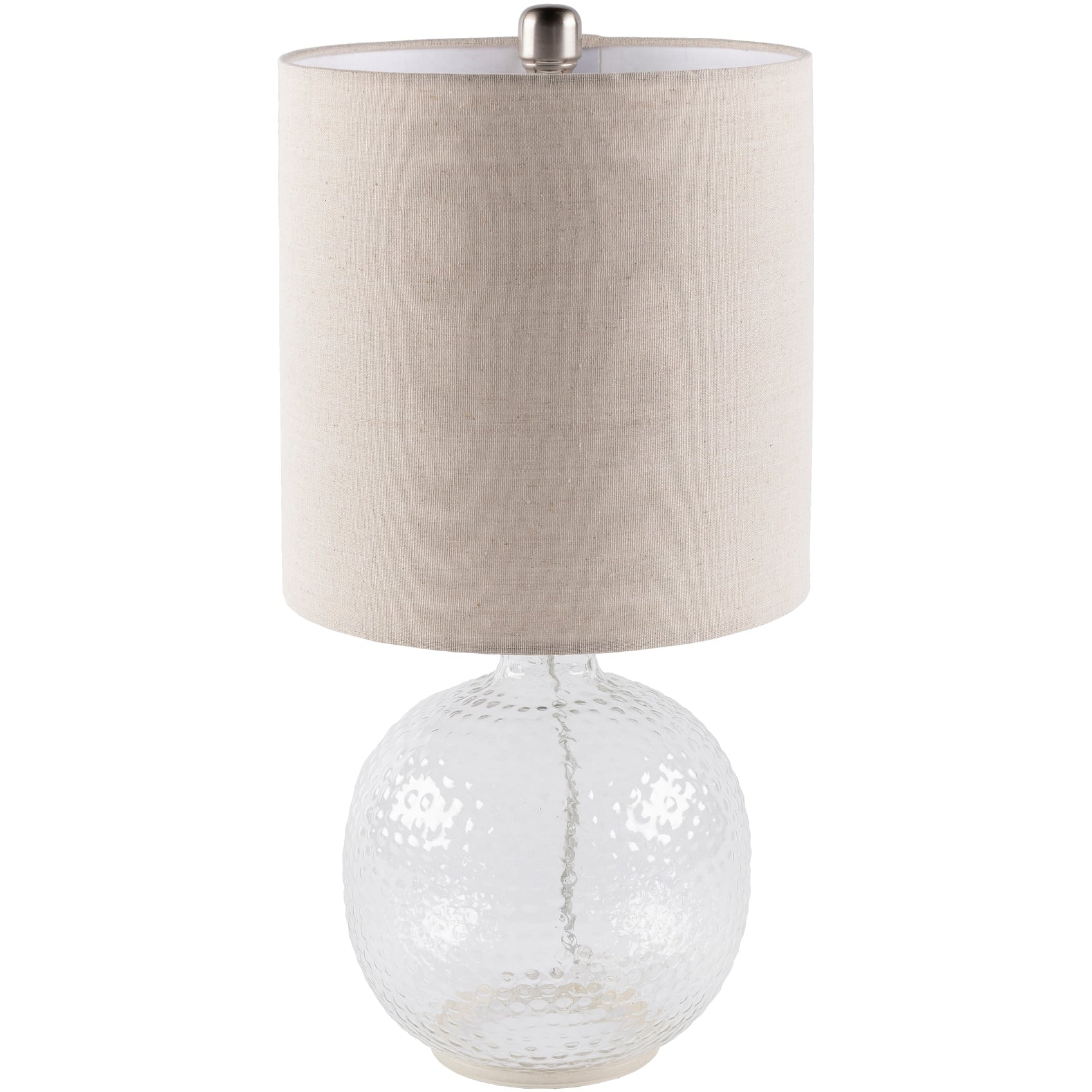 Livabliss Lester Textured Glass Table Lamp - 21H x 10W x 10D