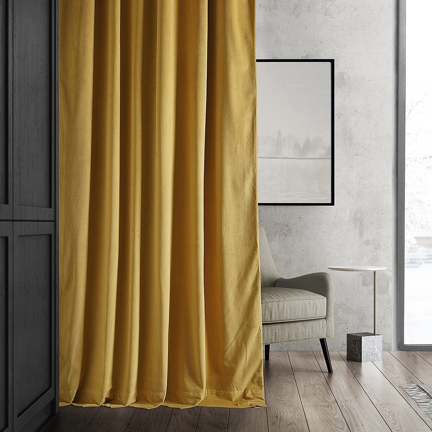 Exclusive Fabrics Signature Blackout Velvet Curtain (1 Panel)