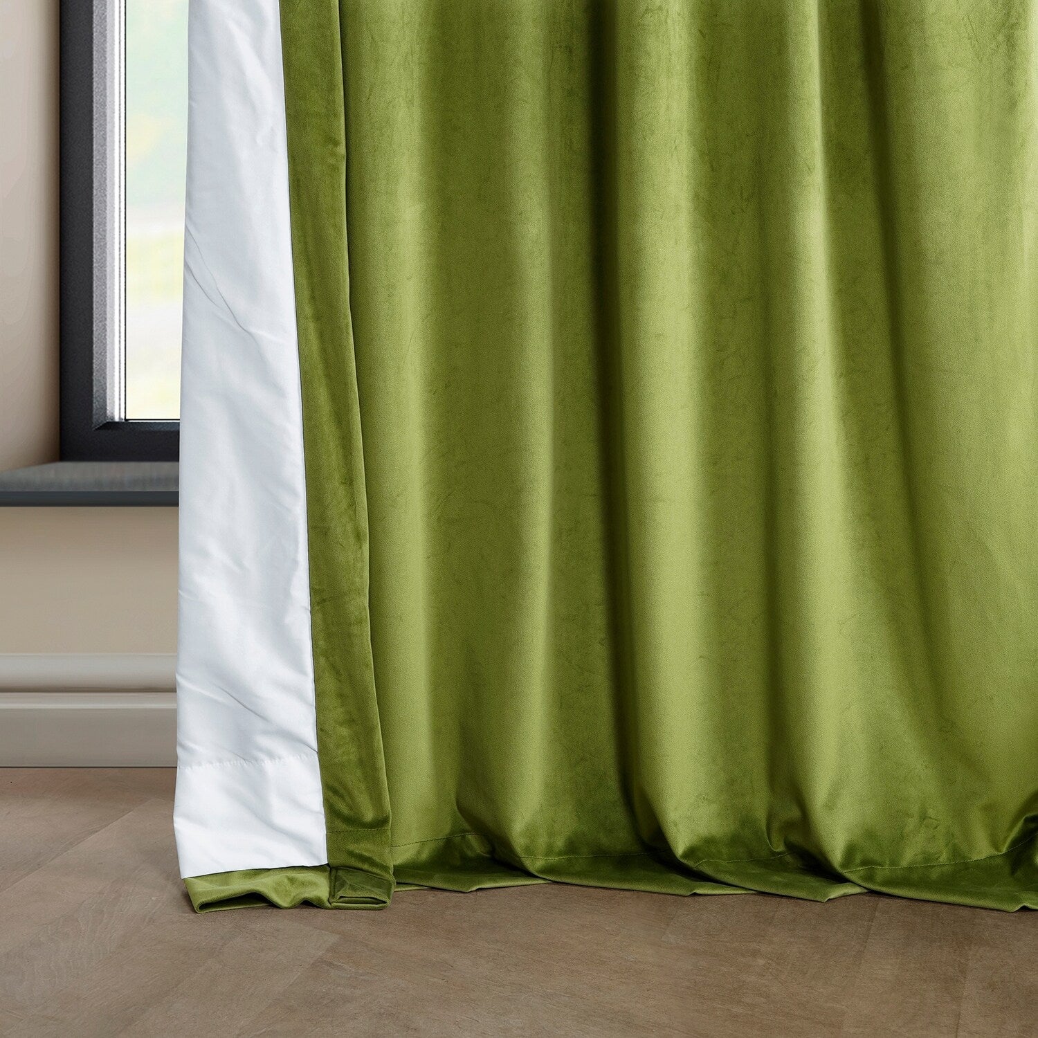 Exclusive Fabrics Heritage Plush Velvet Room Darkening Curtains (1 Panel) Luxury Velvet Curtains for Bedroom & Living Room.