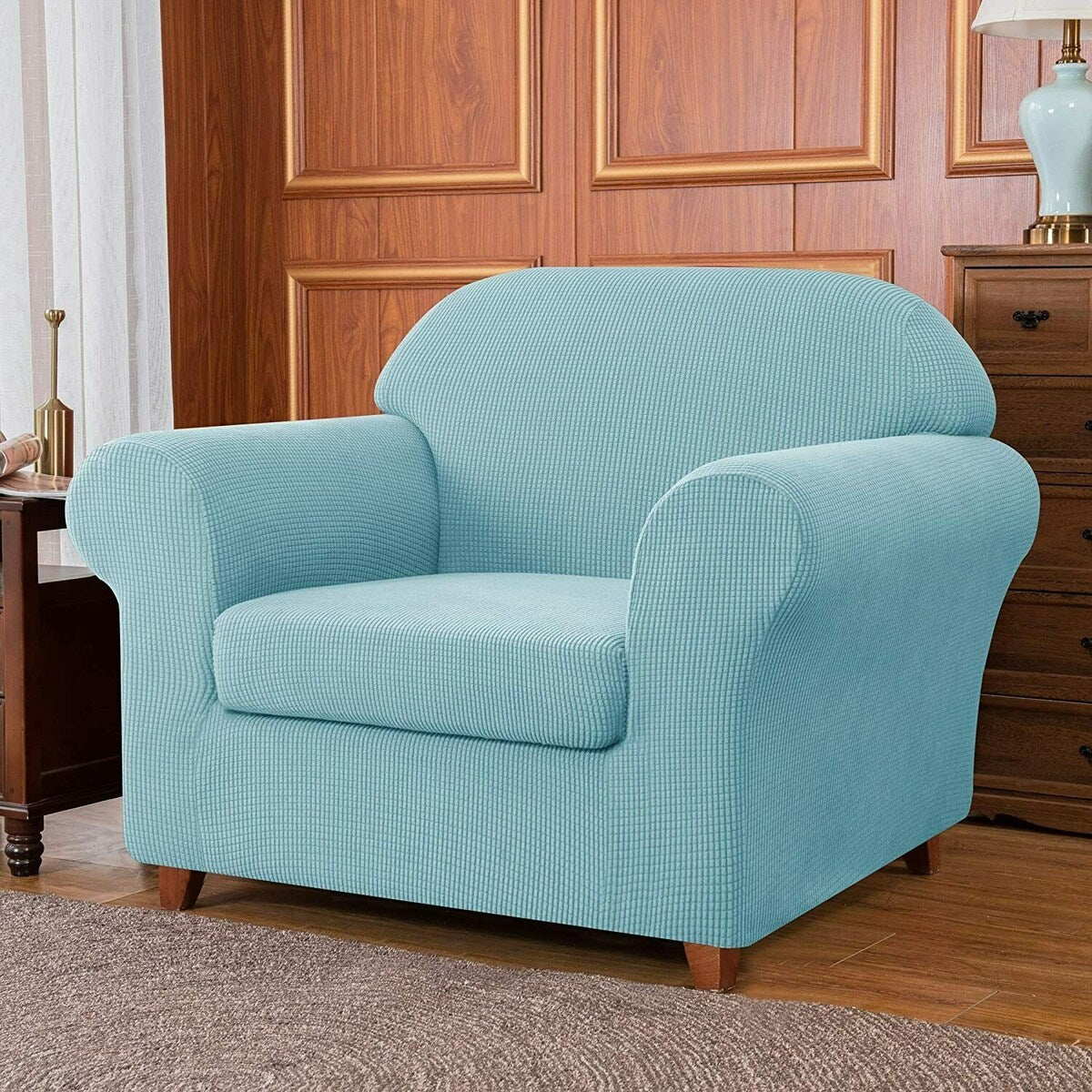 Subrtex 2 Piece Armchair Slipcover Stretch Spandex Furniture Protector