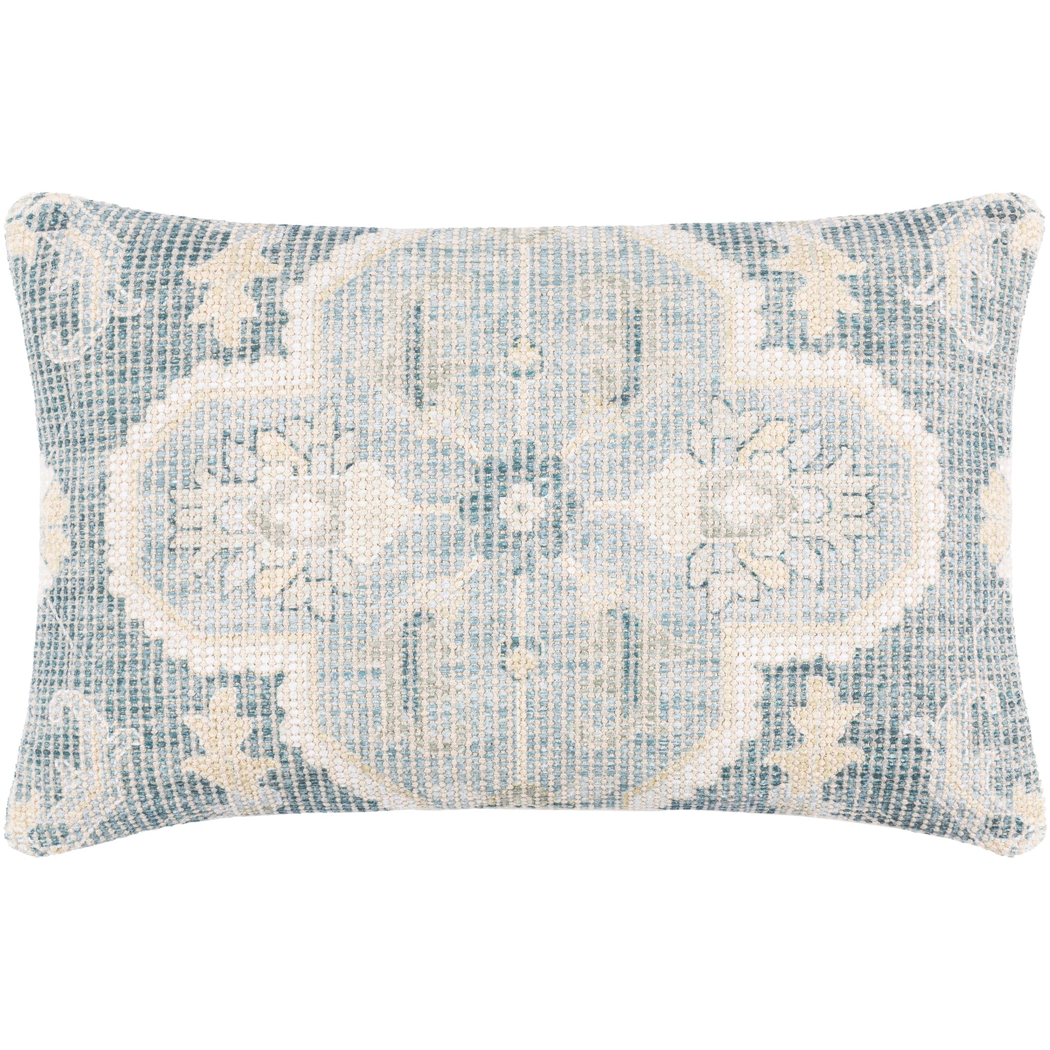 Winde Medallion Floral Cotton Blend Throw Pillow