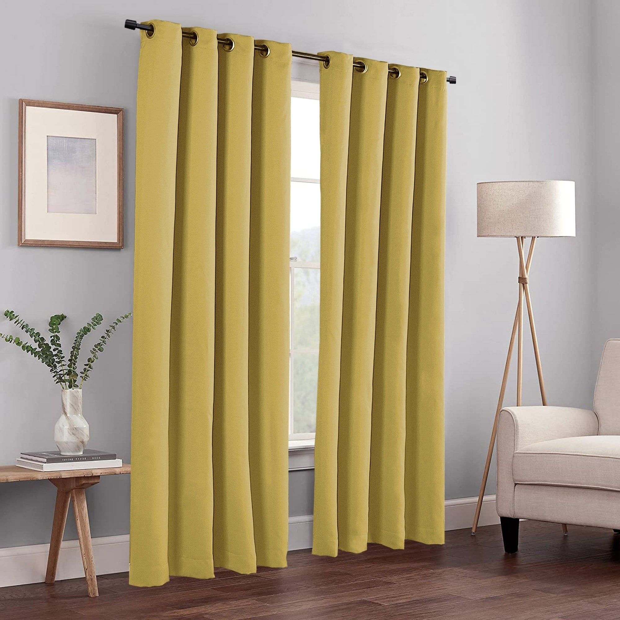 Blackout Window Panel Curtain Set (2 Panels and 2 matching Tie Backs)