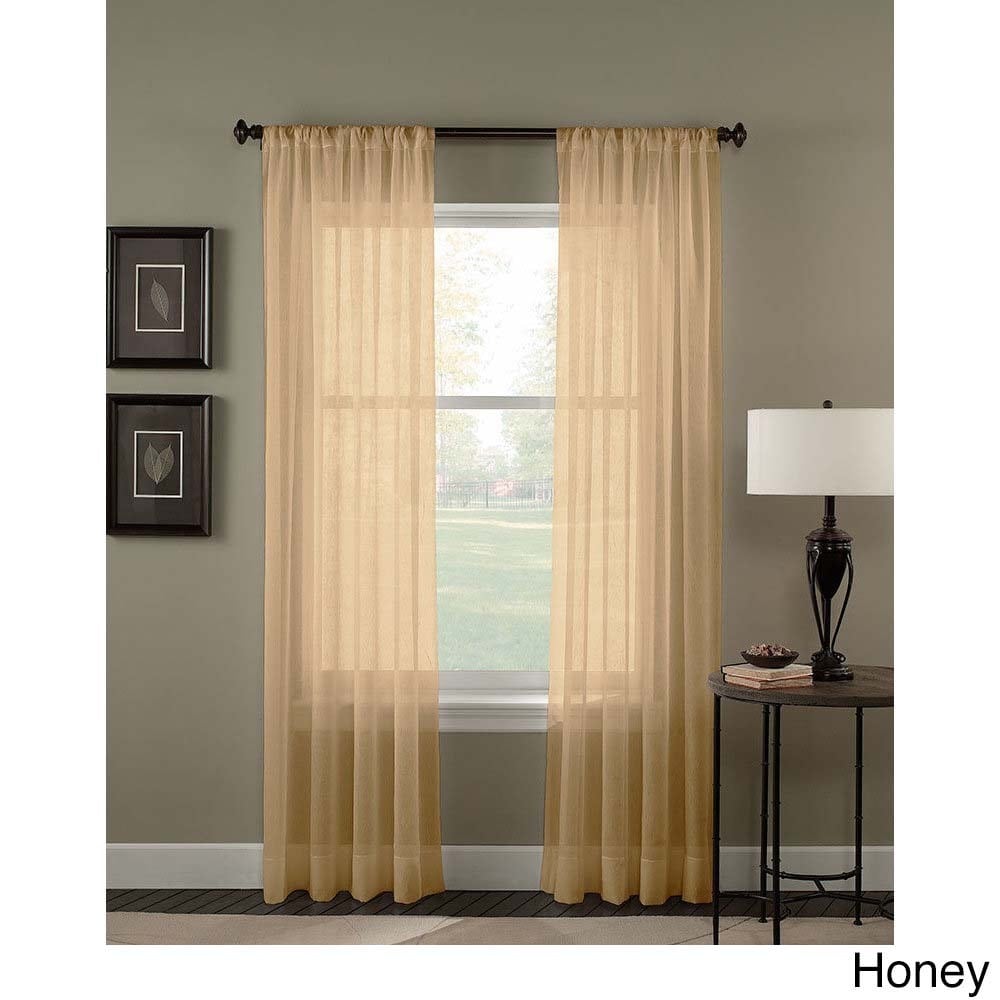 Trinity Crinkle Voile Extrawide Sheer Curtain Panel