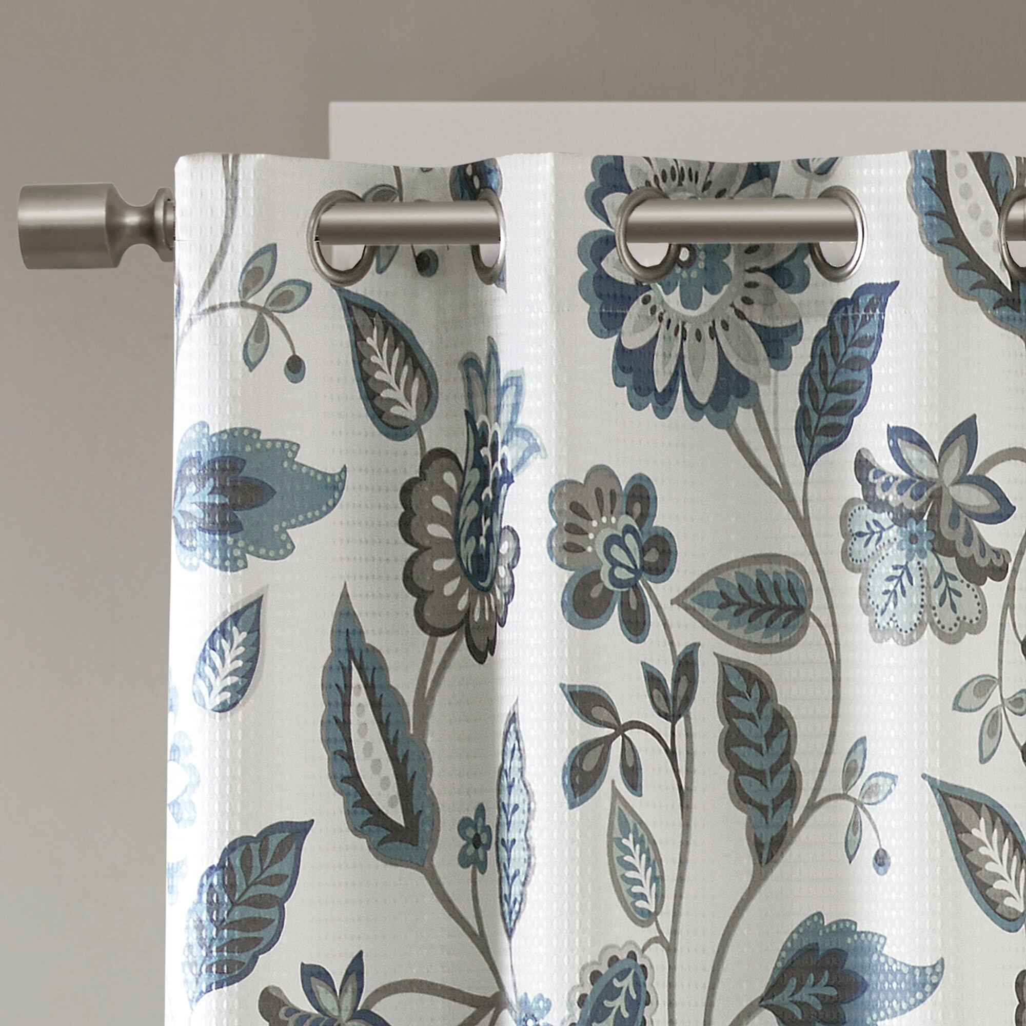 Jacquard Printed Room Darkening Curtain Panel