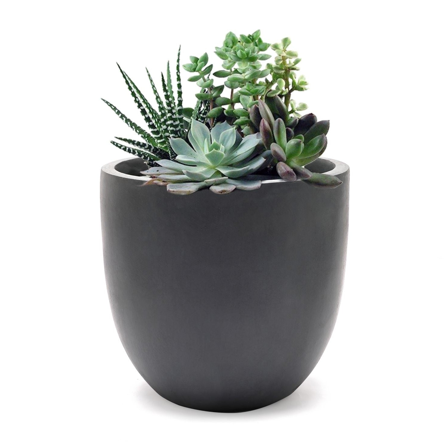 Tapered Round MgO Planter, Indoor and Outdoor