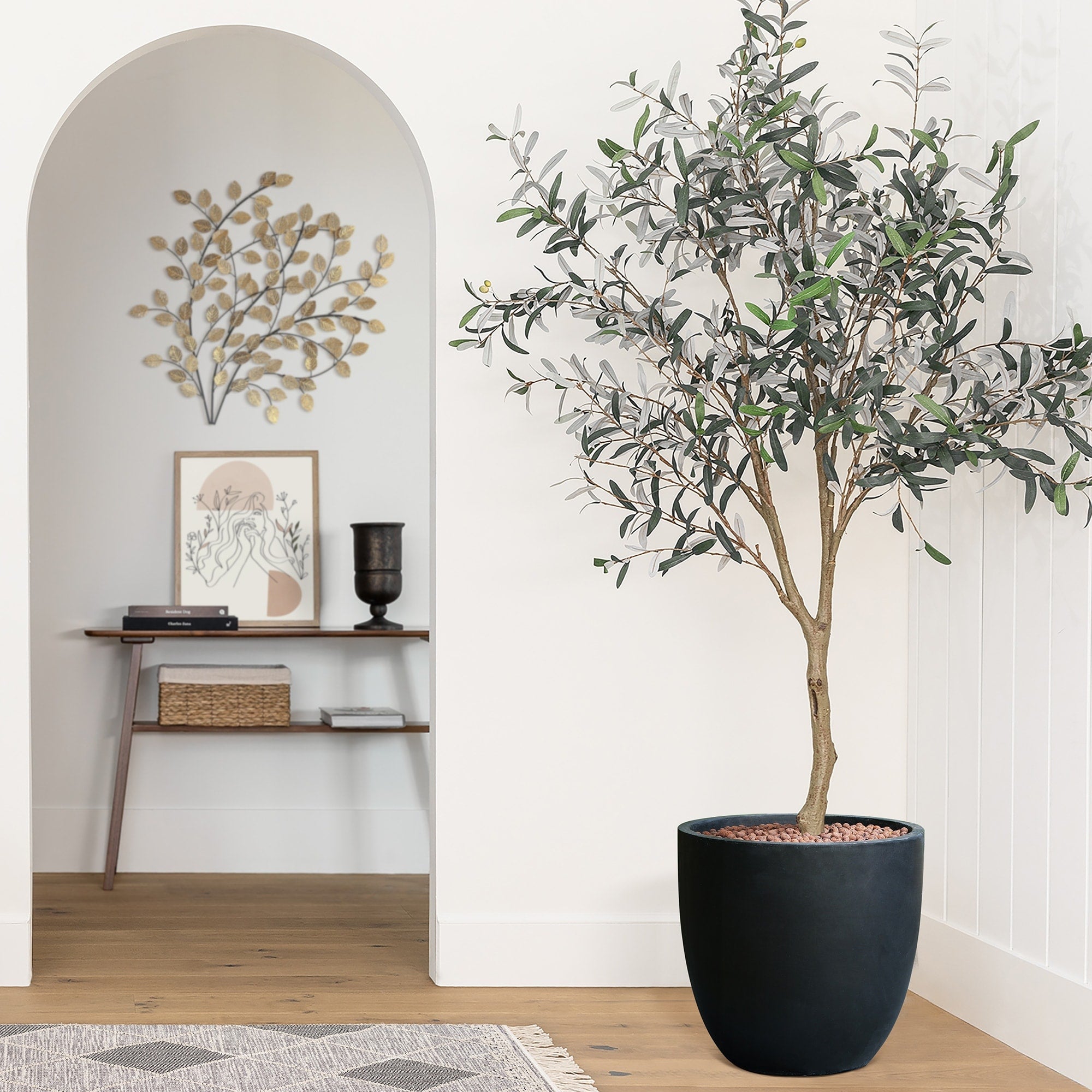 Tapered Round MgO Planter, Indoor and Outdoor