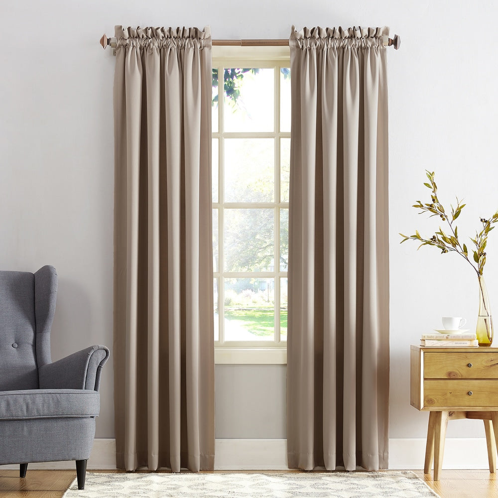 Porch & Den Inez Room Darkening Window Curtain Panel and Valance, Single Panel