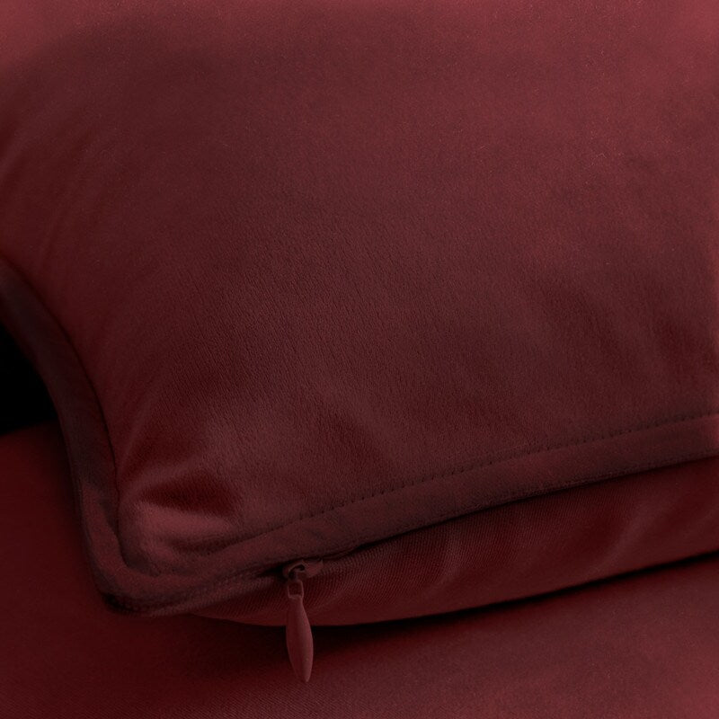 A1HC Set of 2 Luxurious Fine Soft Velvet Throw Pillow Covers Only, For Sofas, Beds, Vibrant Colors and Hidden Zipper