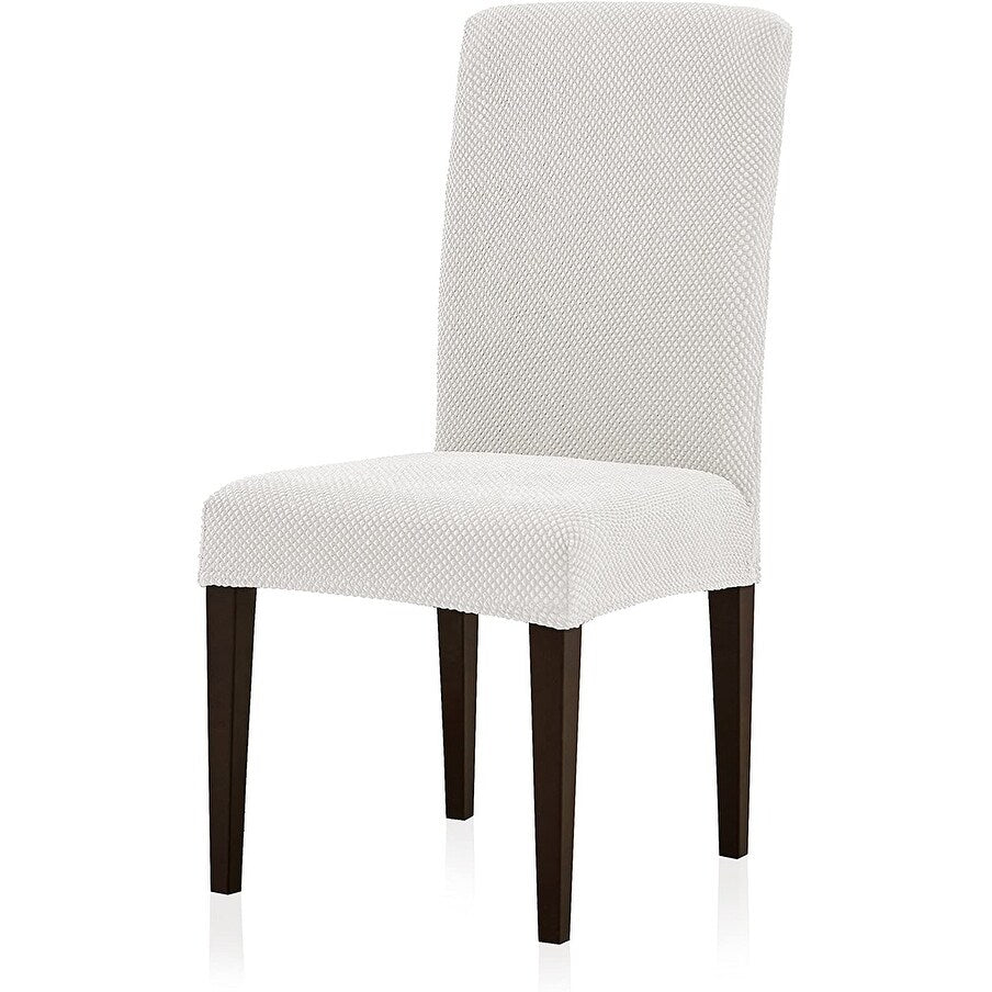 Subrtex 4 PCS Stretch Dining Chair Slipcover Textured Grain Cover