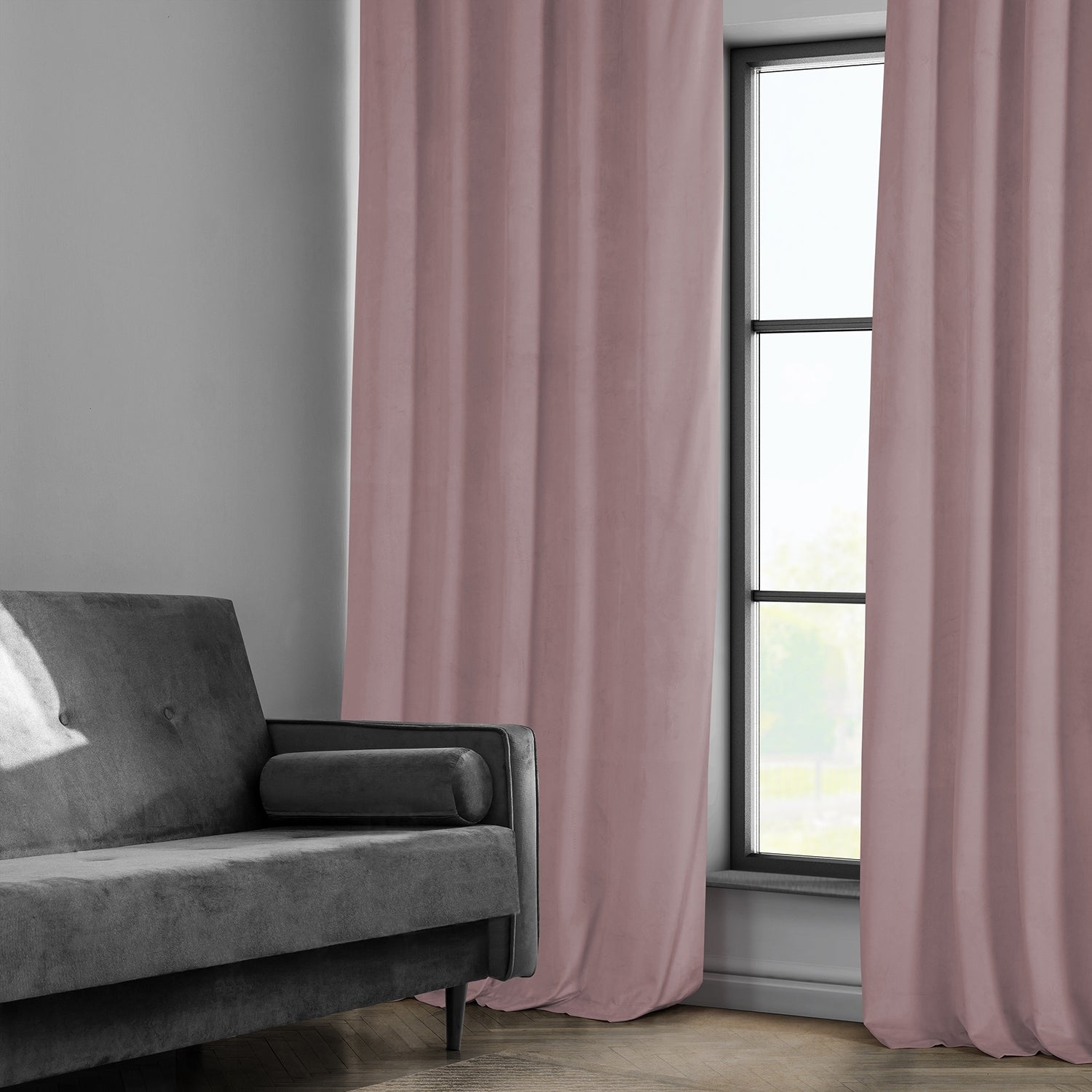 Exclusive Fabrics Heritage Plush Velvet Room Darkening Curtains (1 Panel) Luxury Velvet Curtains for Bedroom & Living Room.