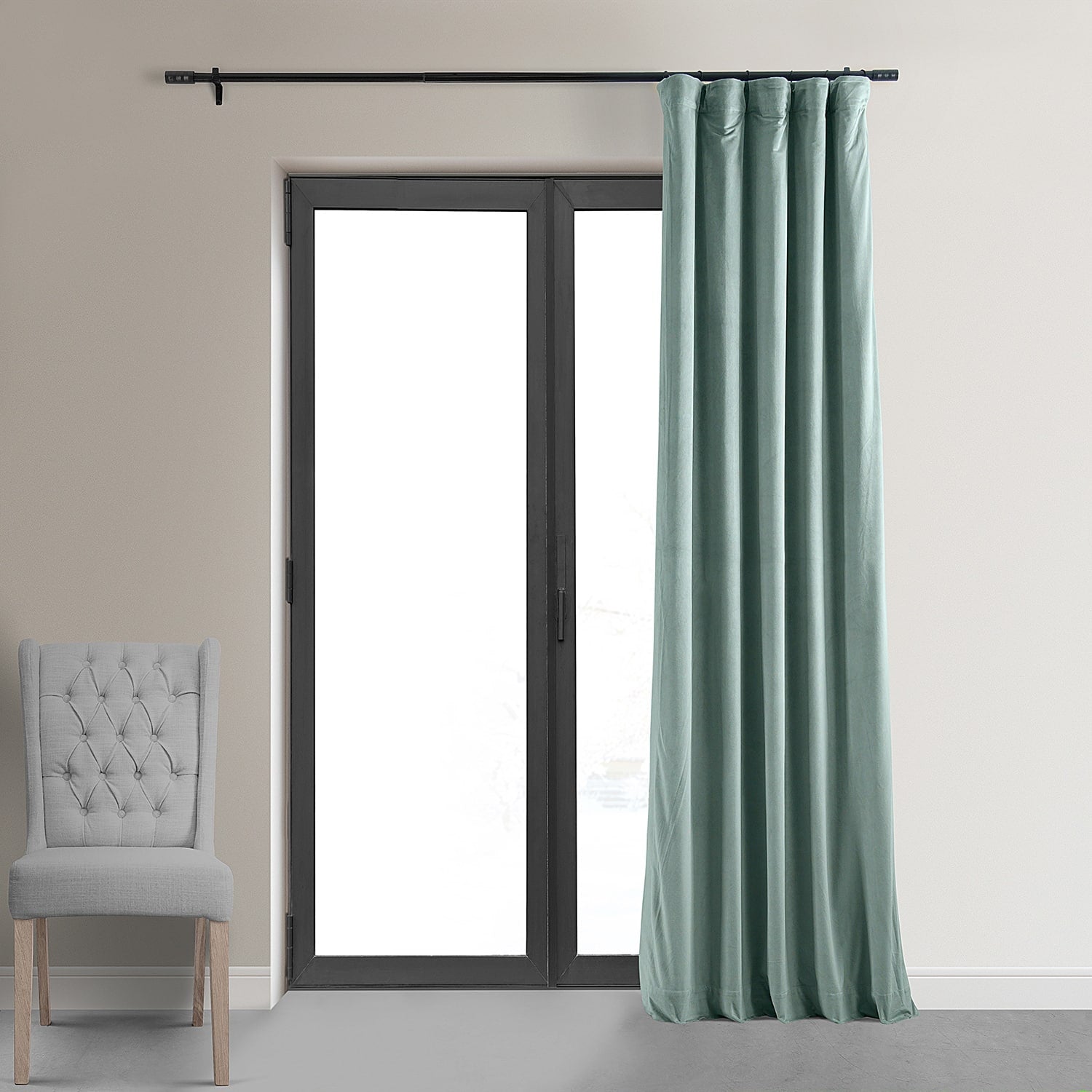 Exclusive Fabrics Signature Blackout Velvet Curtain (1 Panel)