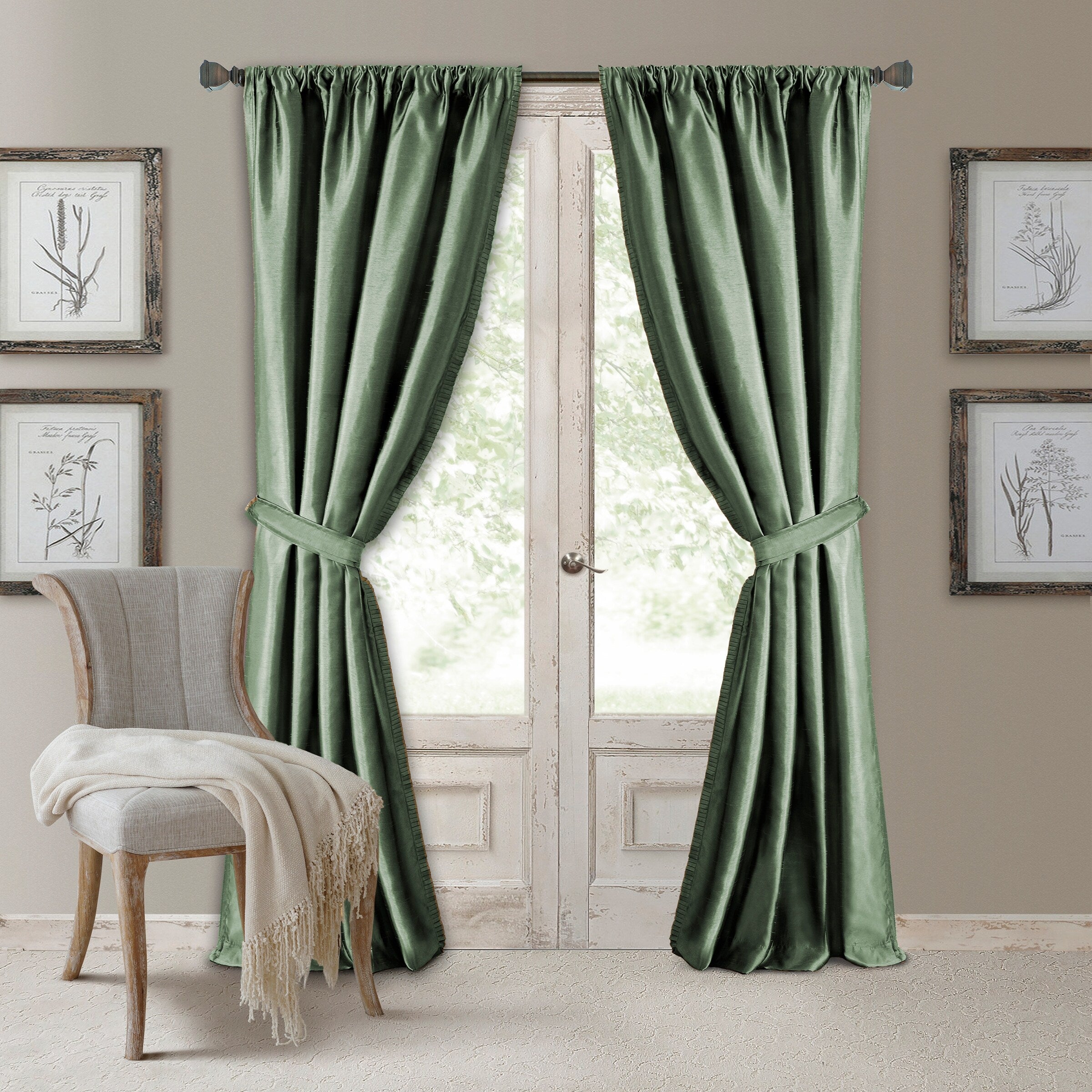 Elrene Versailles Pleated Blackout Curtain Panel