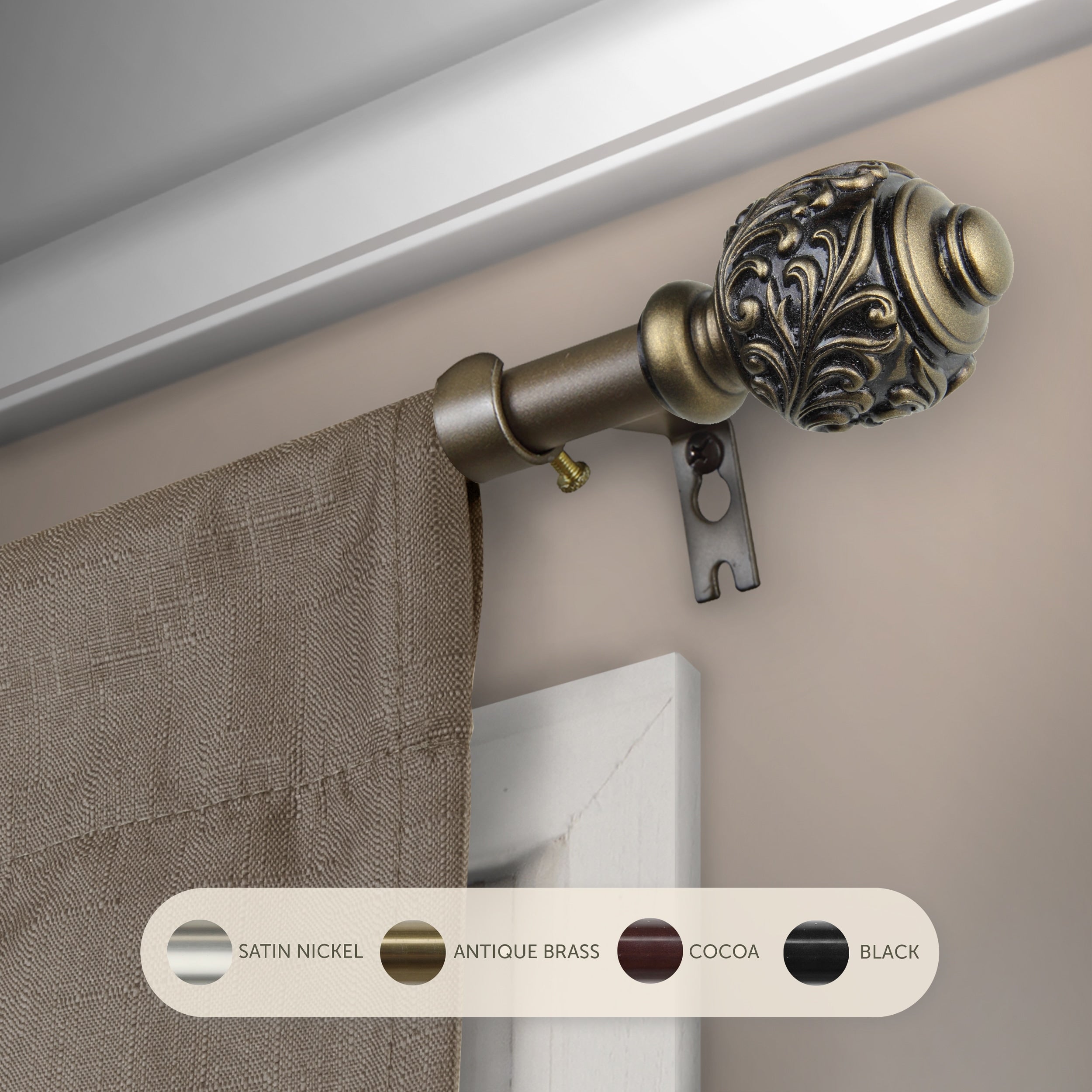 InStyleDesign Tova Adjustable Curtain Rod