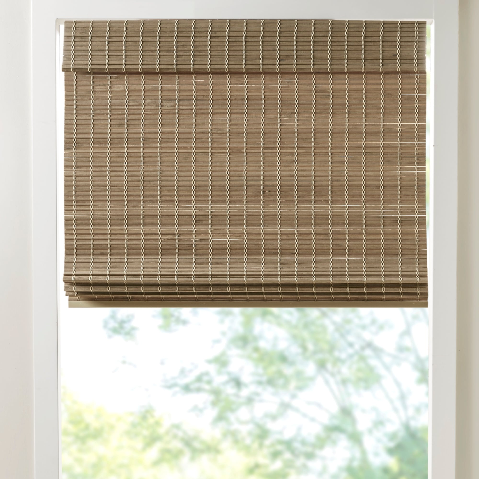 Madison Park Lyndon Bamboo Light Filtering Roman Shade