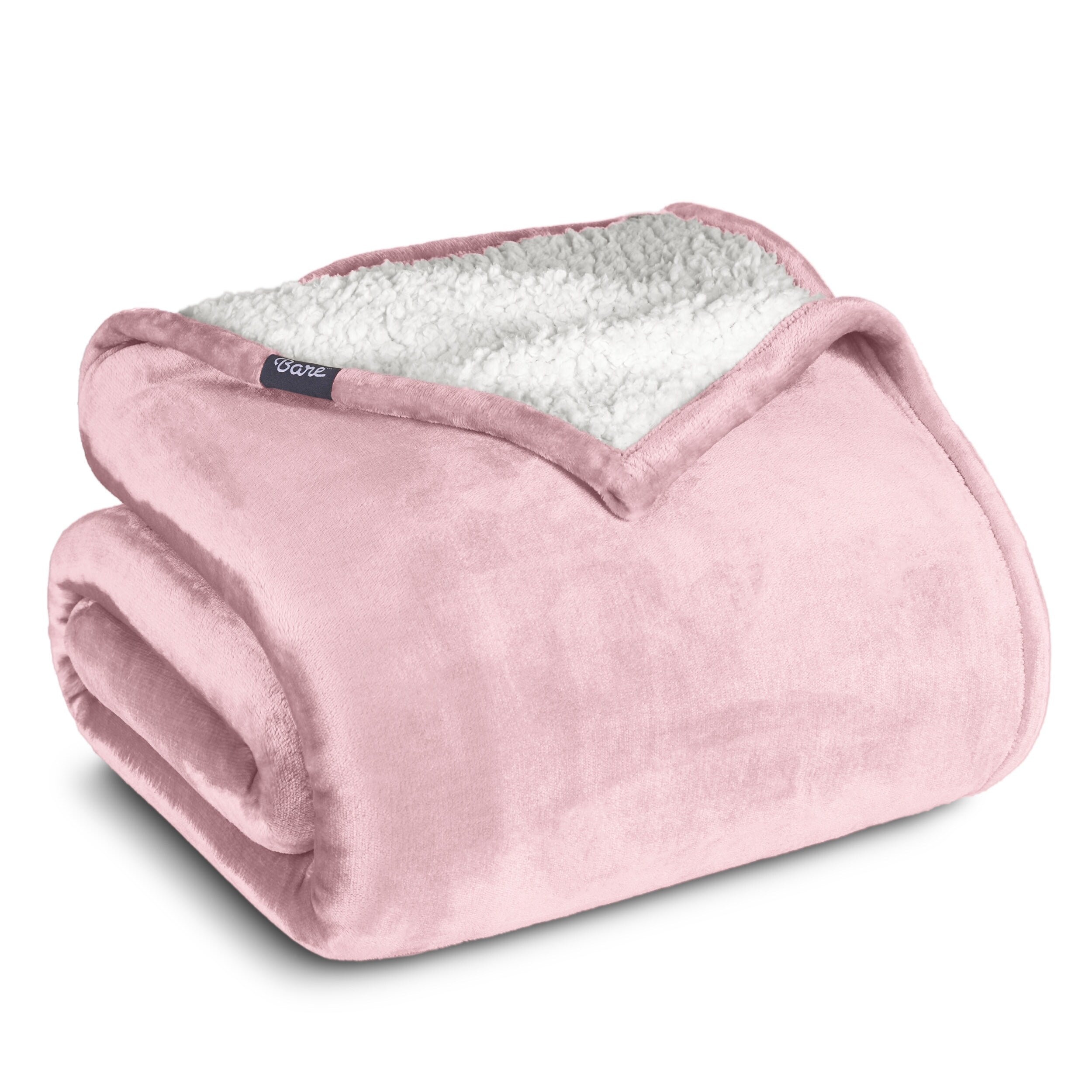 Bare Home Sherpa Fleece Blanket - Reversible Plush Bed Blanket