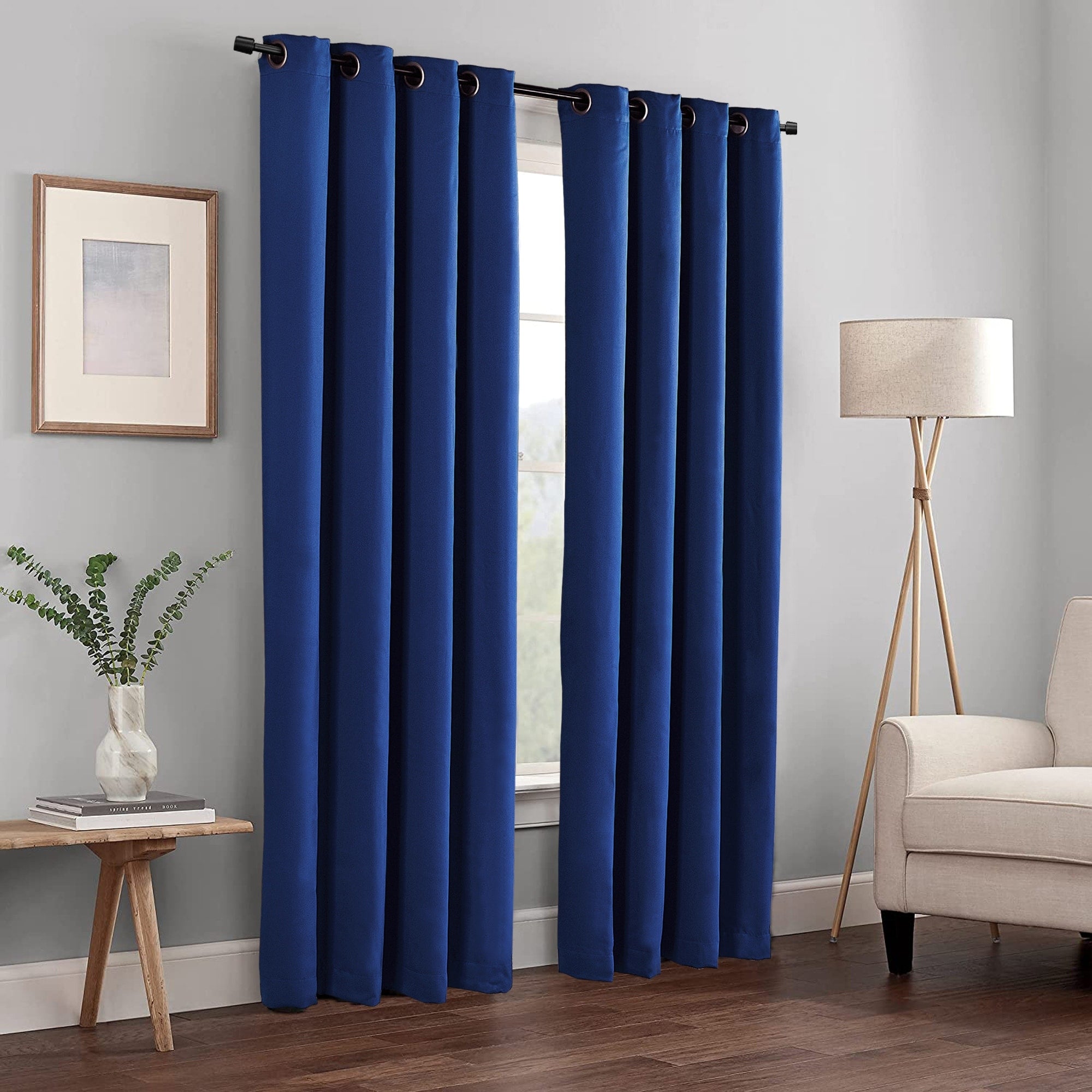 Blackout Window Panel Curtain Set (2 Panels and 2 matching Tie Backs)