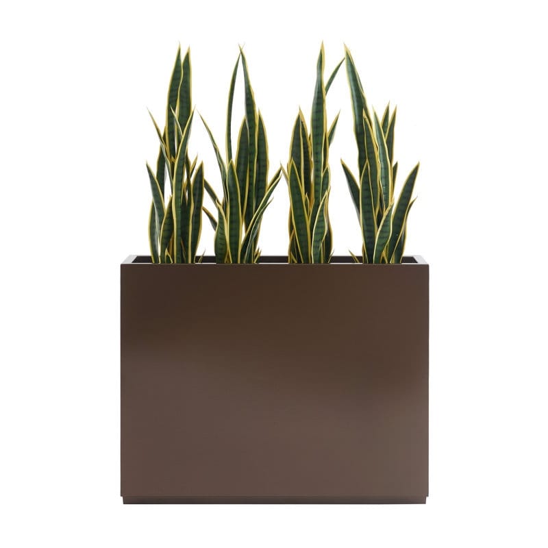 Metallic Heavy Planter for Outdoor Plants, 38Lx10Wx30H Inches Tall and Long Metal Divider Planter Box - 38x30x10