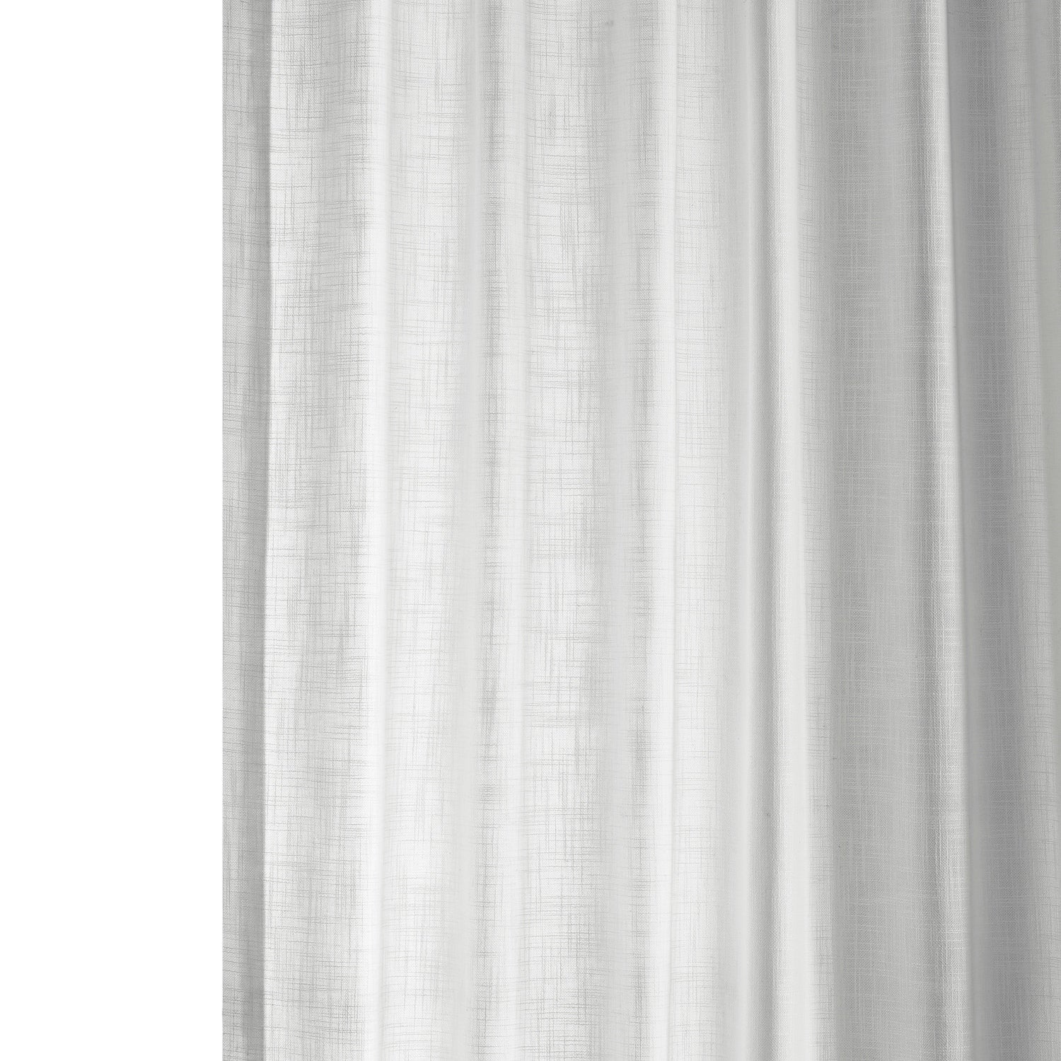 Exclusive Fabrics Heavy Faux Linen Light Filtering Curtains For Bedroom, Living Room (1 Panel)