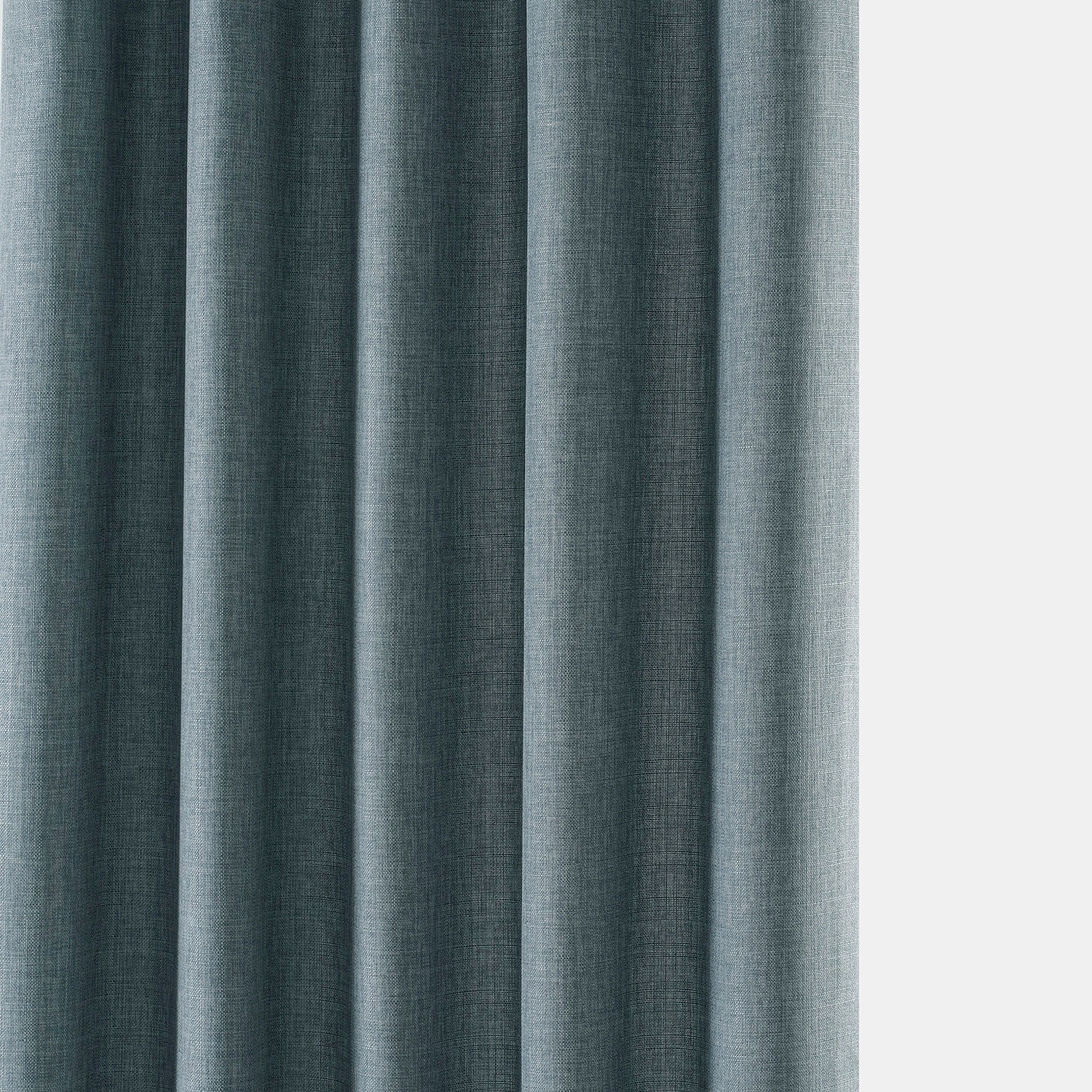 Exclusive Fabrics Italian Faux Linen Room Darkening Curtains for Bedroom & Living Room Curtains - Single Panel Window Curtains