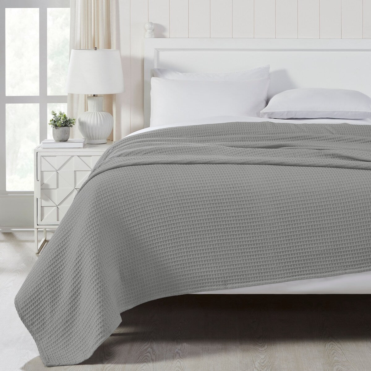 Modern Threads 100-Percent Cotton Waffle Thermal Blanket