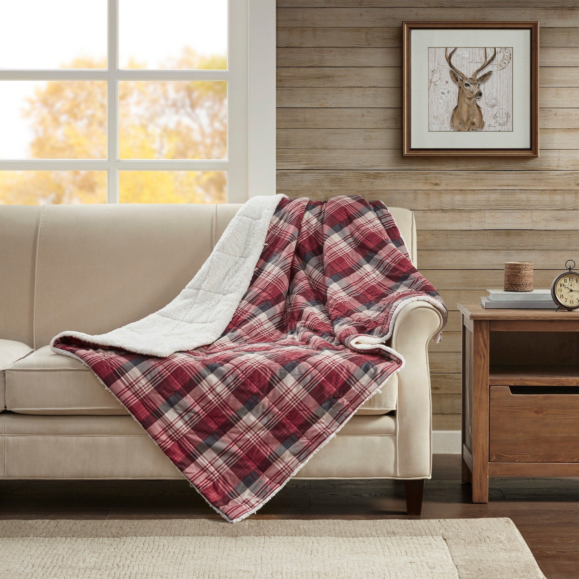 Woolrich Tasha Softspun Down Alternative Filled Oversized Throw