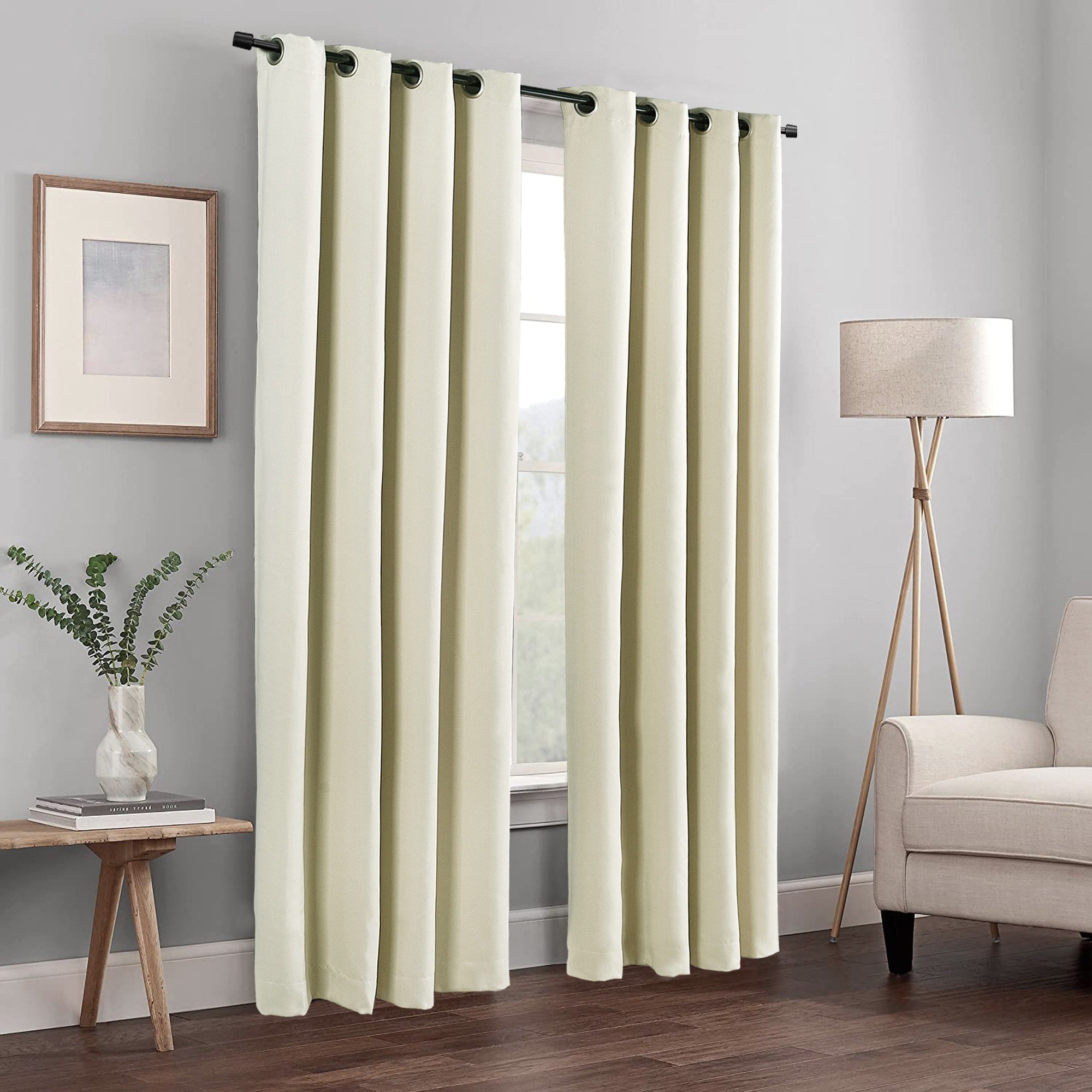 Blackout Window Panel Curtain Set (2 Panels and 2 matching Tie Backs)