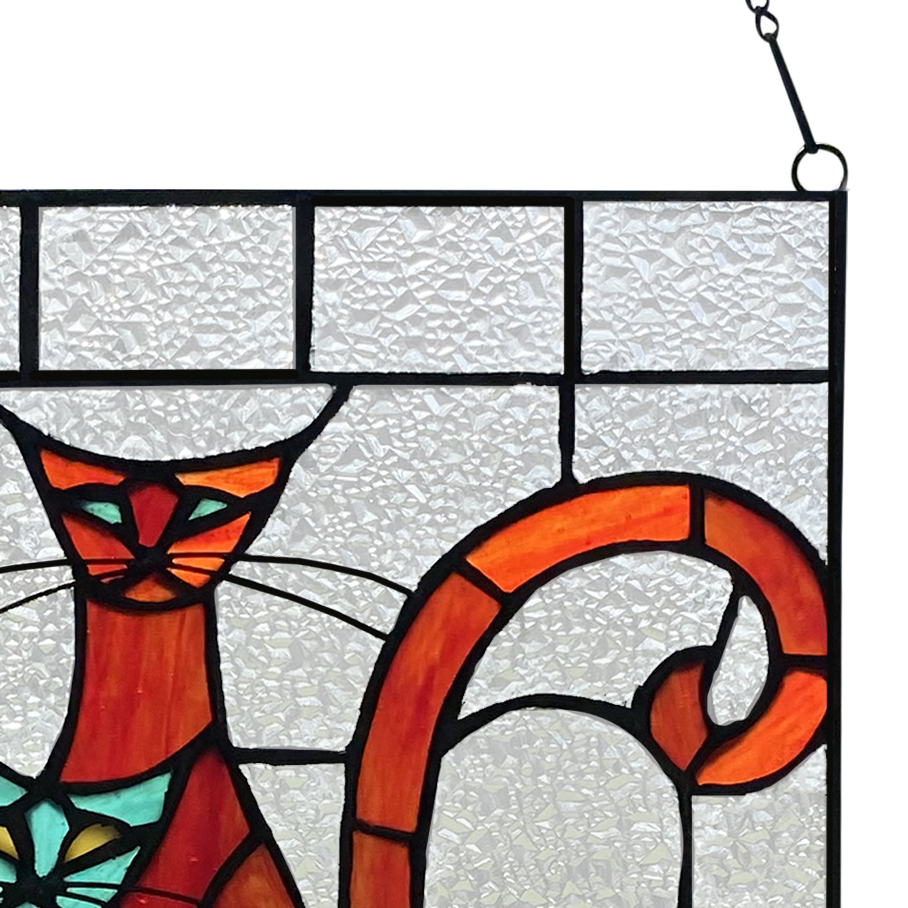 River of Goods River of Goods 14-Inch Coy Cats Trio Stained Glass Window Panel - 8 x 0.25 x 14