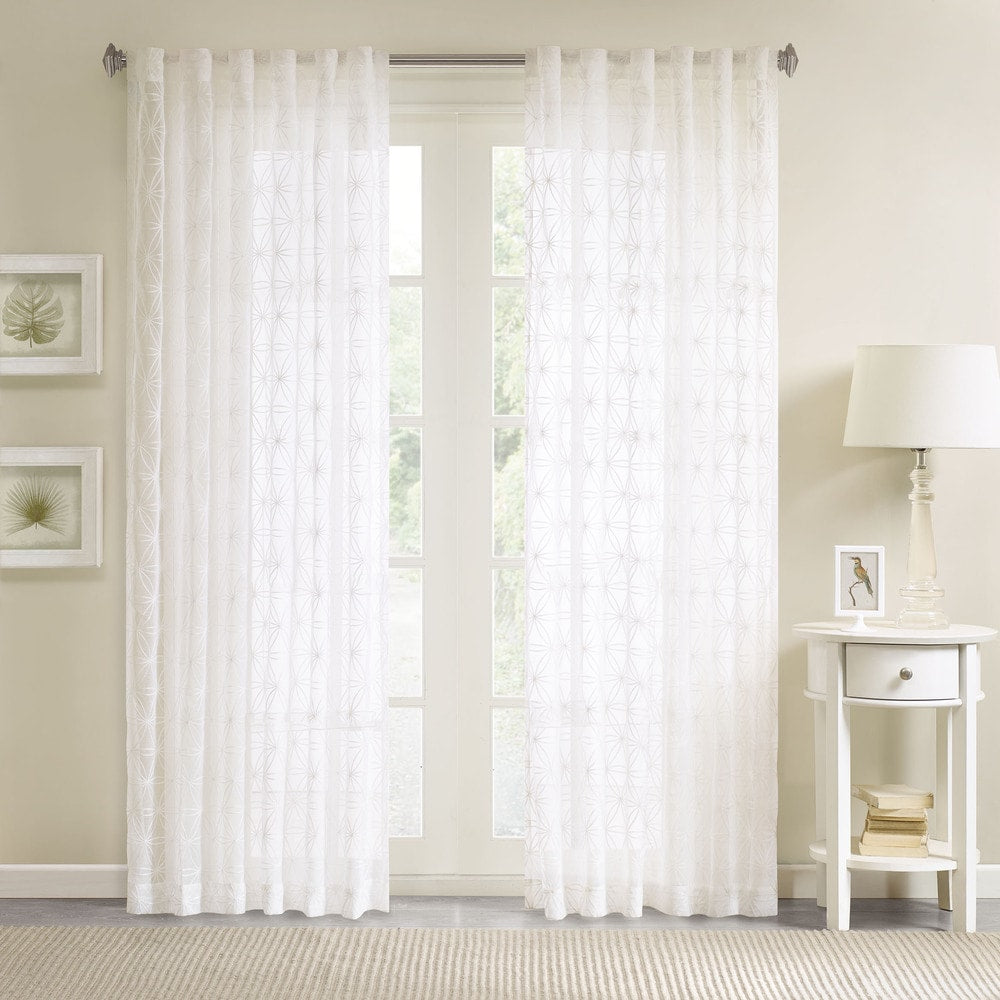 Lightweight Sheer Embroidered Curtains