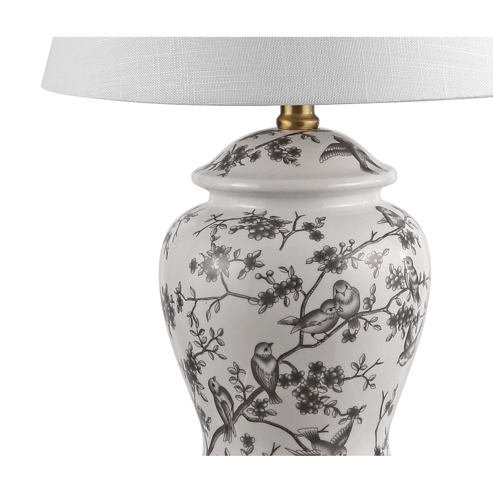 Penelope 22 Chinoiserie LED Table Lamp, Blue/White by JONATHAN Y