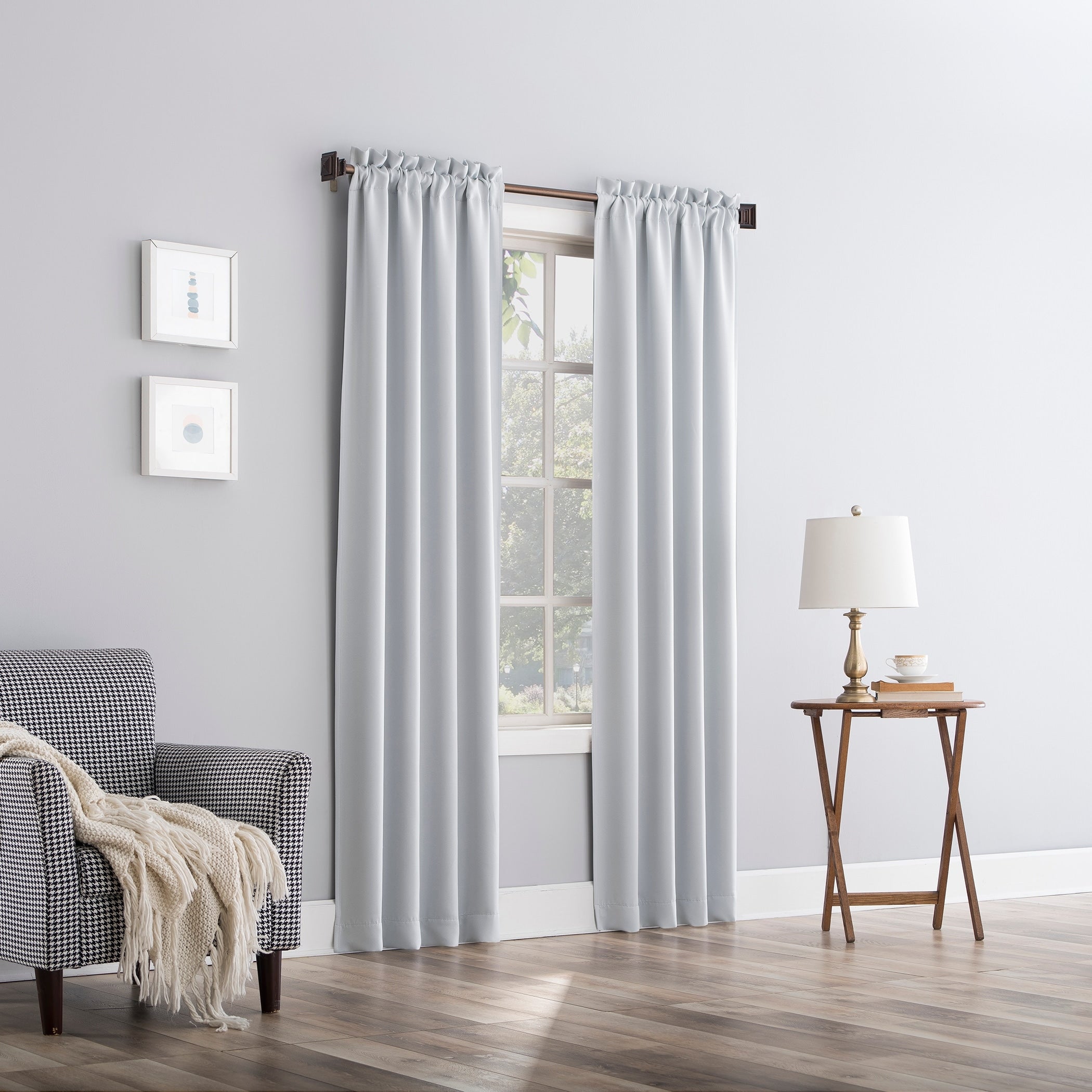 Sun Zero Hayden Energy Saving Blackout Rod Pocket 1-Piece Curtain Panel, Single Panel