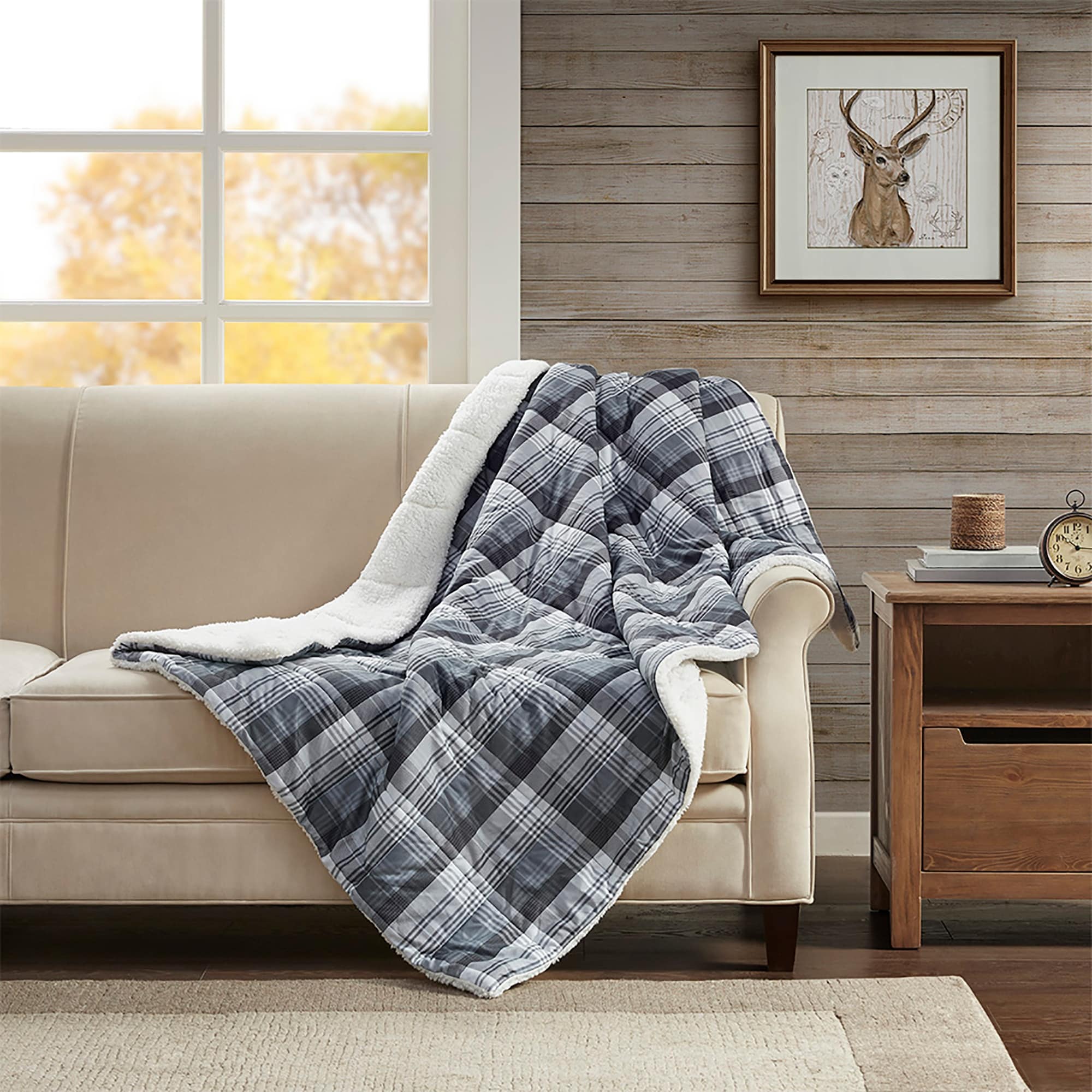 Woolrich Tasha Softspun Down Alternative Filled Oversized Throw