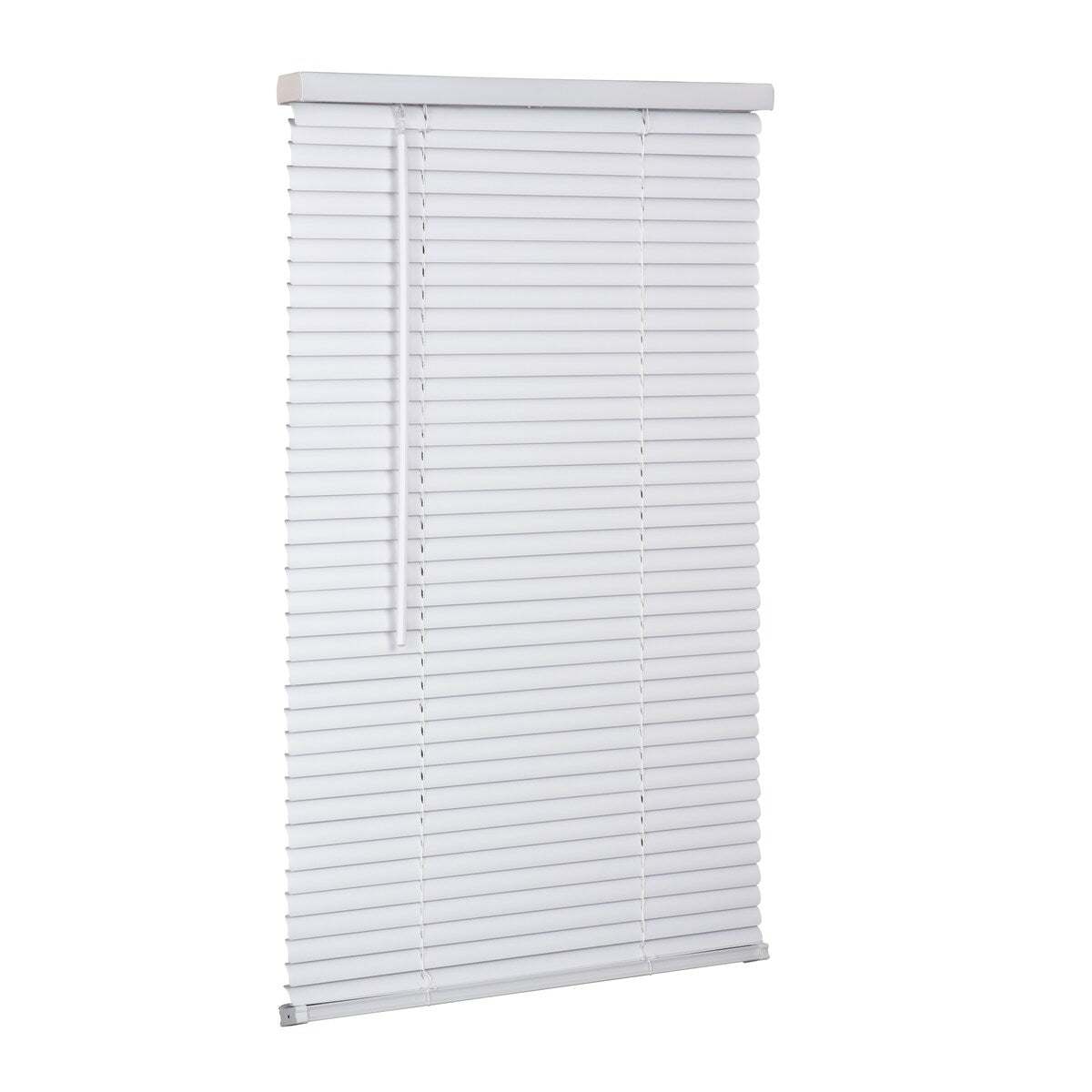 1 Cordless Vinyl Mini Blind - White