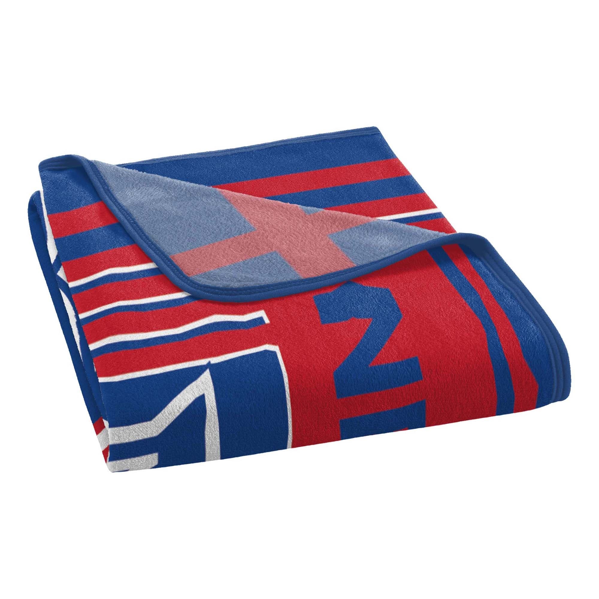 NHL New York Rangers 46 x 60 Microfiber Throw Blanket