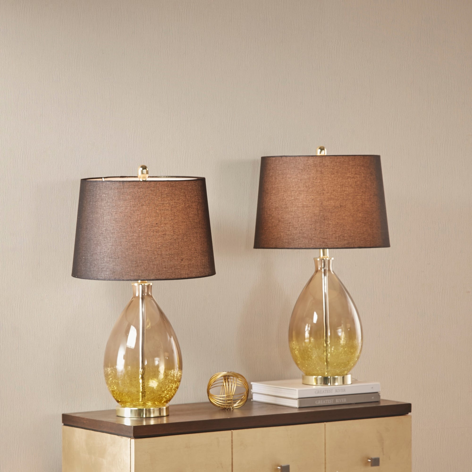 510 Design Cortina Ombre Glass Table Lamp, Set of 2