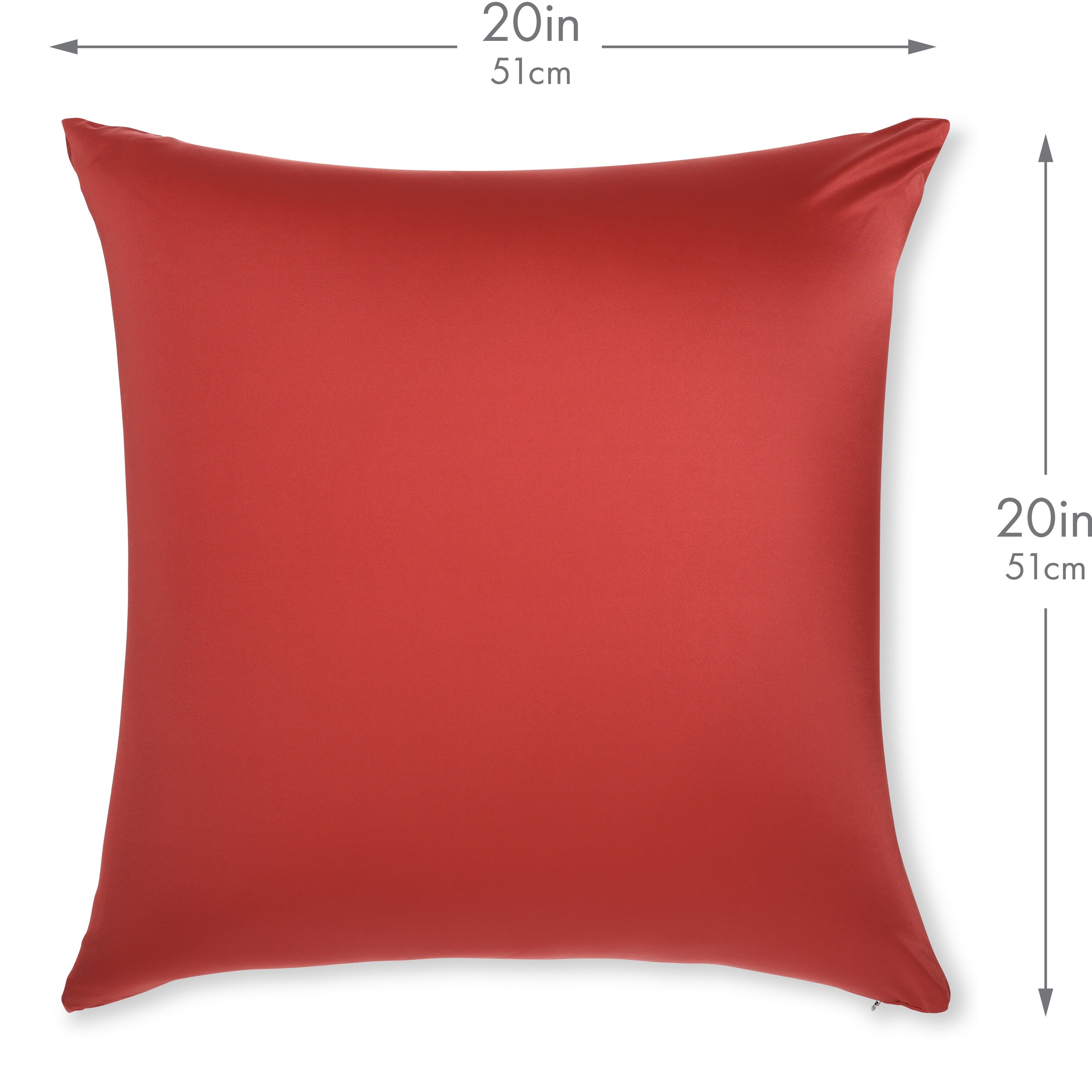 Throw Pillow Cozy Soft Microbead Maroon: 1 Pc