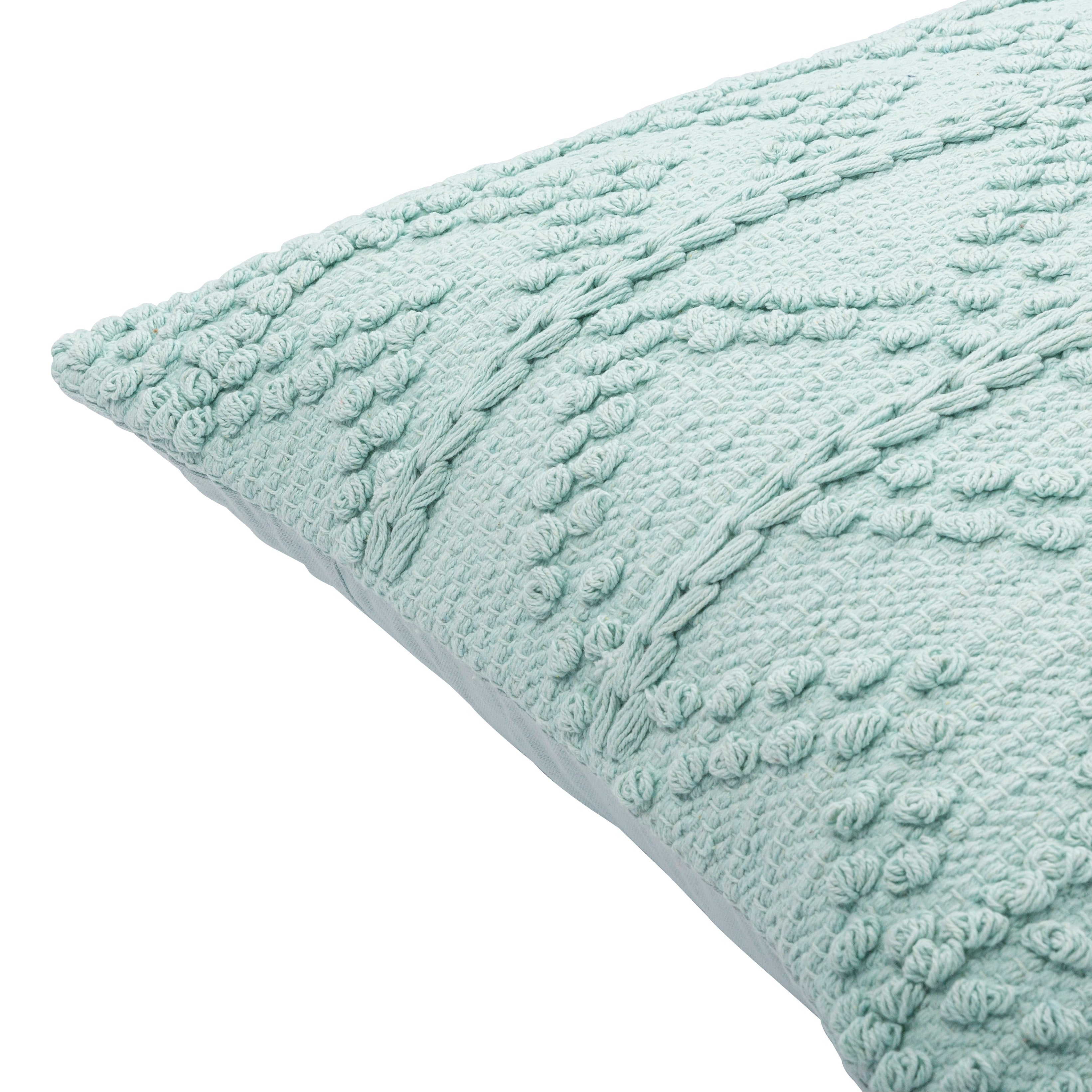 Livabliss Nadra Textured Chevron Bohemian Pillow