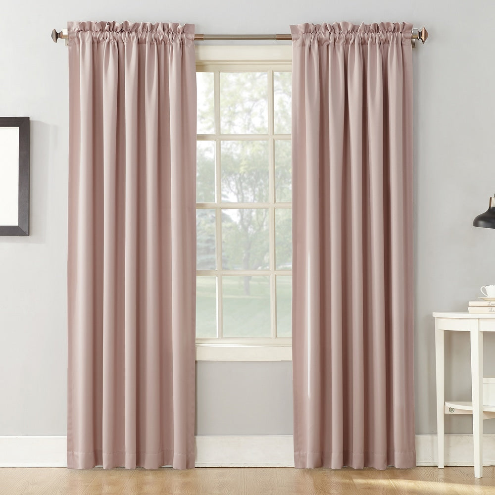 Porch & Den Inez Room Darkening Window Curtain Panel and Valance, Single Panel